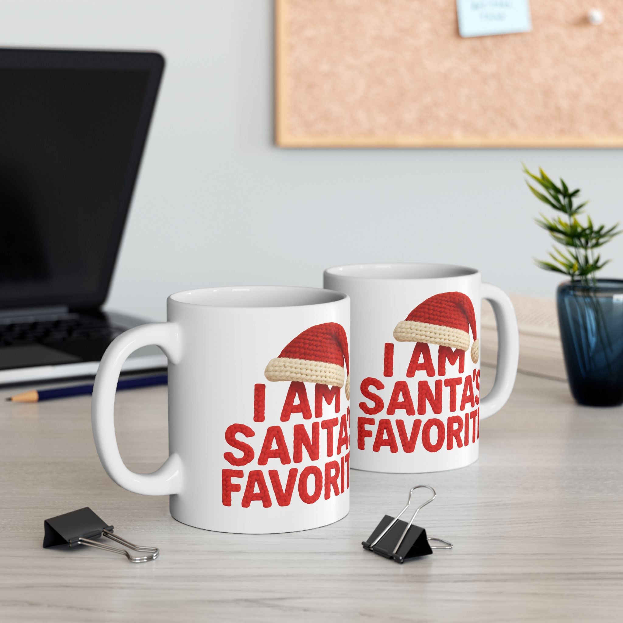 Holiday Santa's Favorite Ceramic Mug