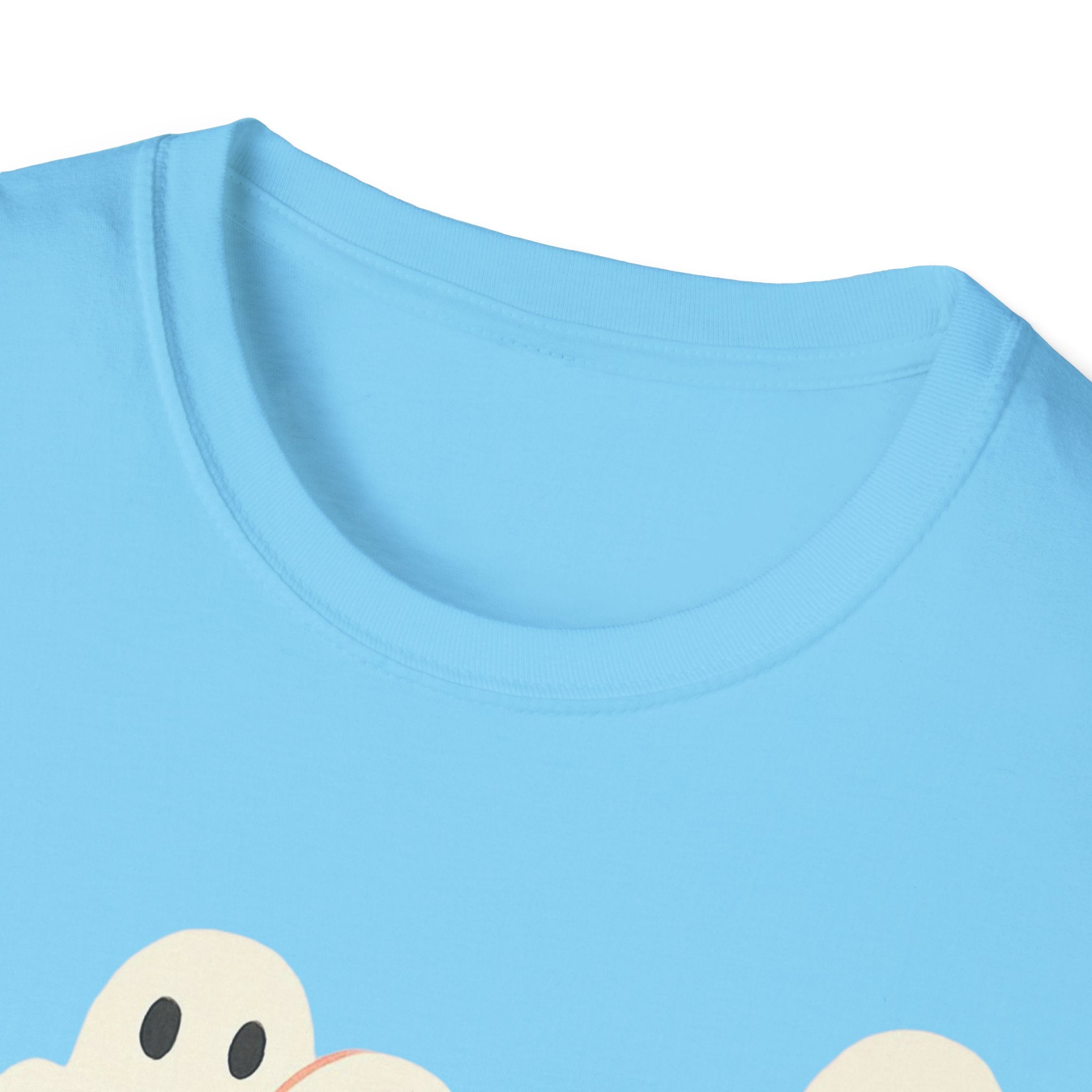 Ghost Spooky Cute Goth Halloween Unisex Softstyle T-Shirt, Halloween Shirt, Ghost Lover Gift, Halloween Costume, Halloween Party Tee, Gothic