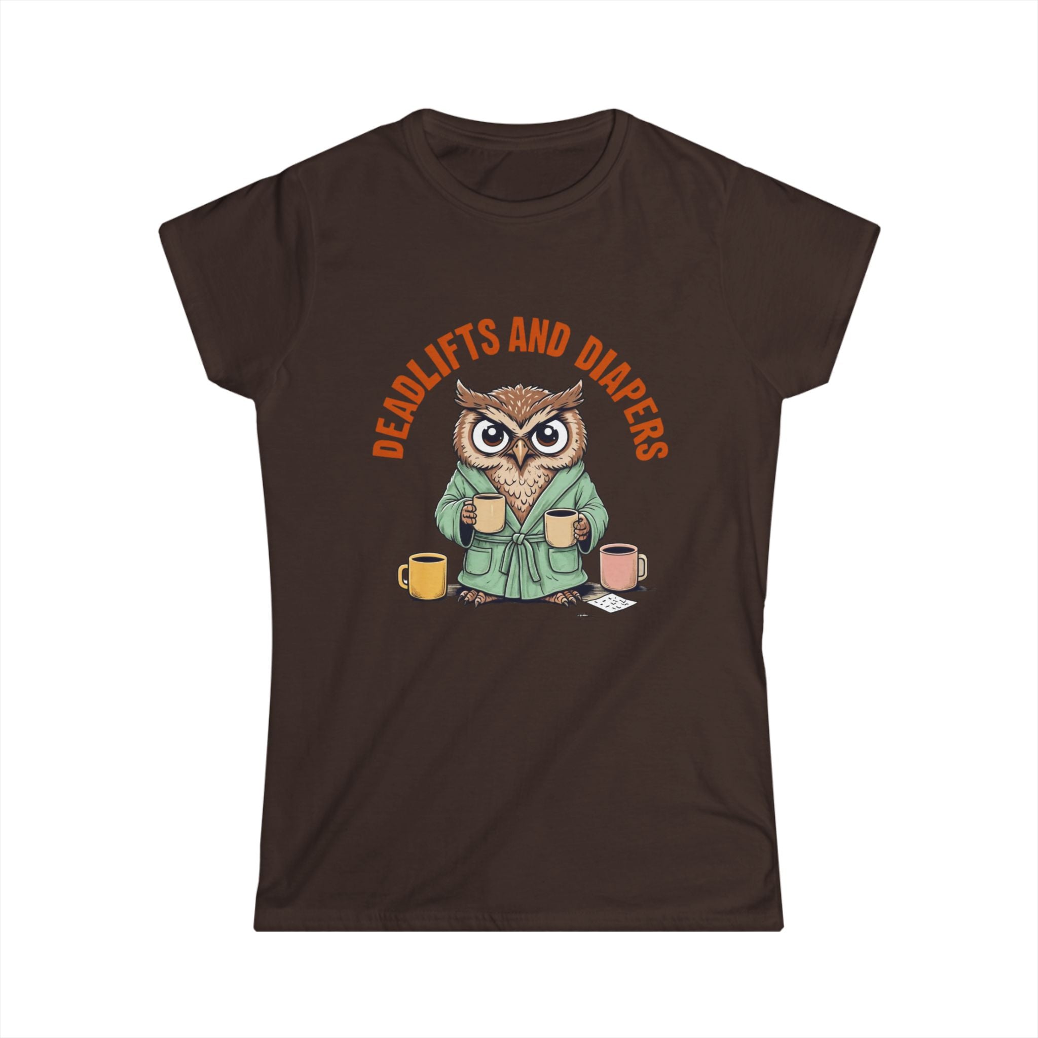 Gym Mom Women's Tee, Fitness Mom Shirt, Workout Mama Top, Weightlifting Mother T-Shirt, Crossfit Mom Gift Owl lovers