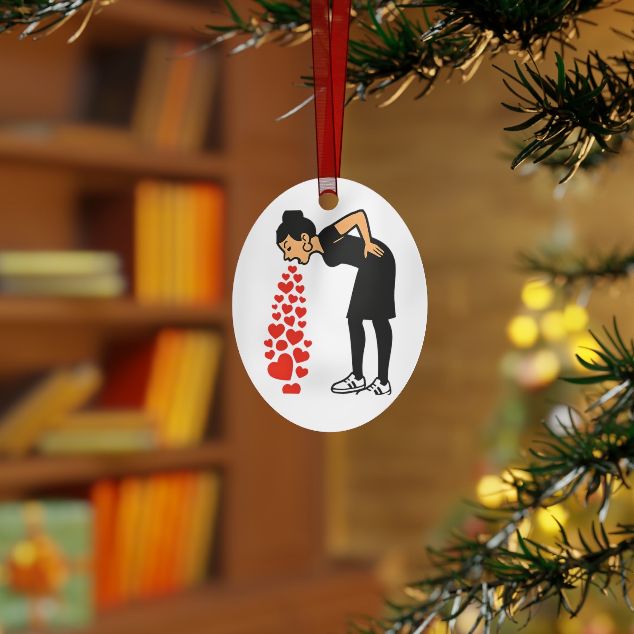 Heartfelt Love Metal Ornament