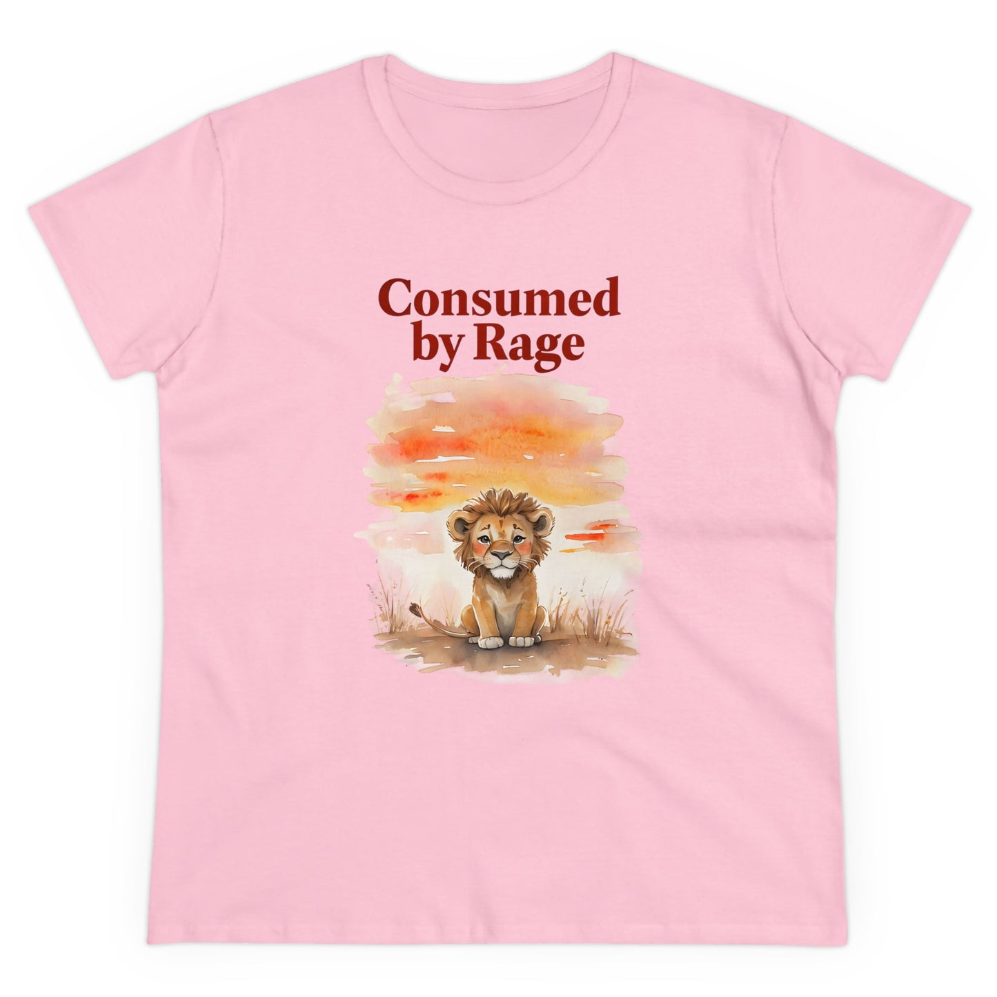 Consumed by Rage Design Graphic Tee - Women's Midweight Cotton Tee -