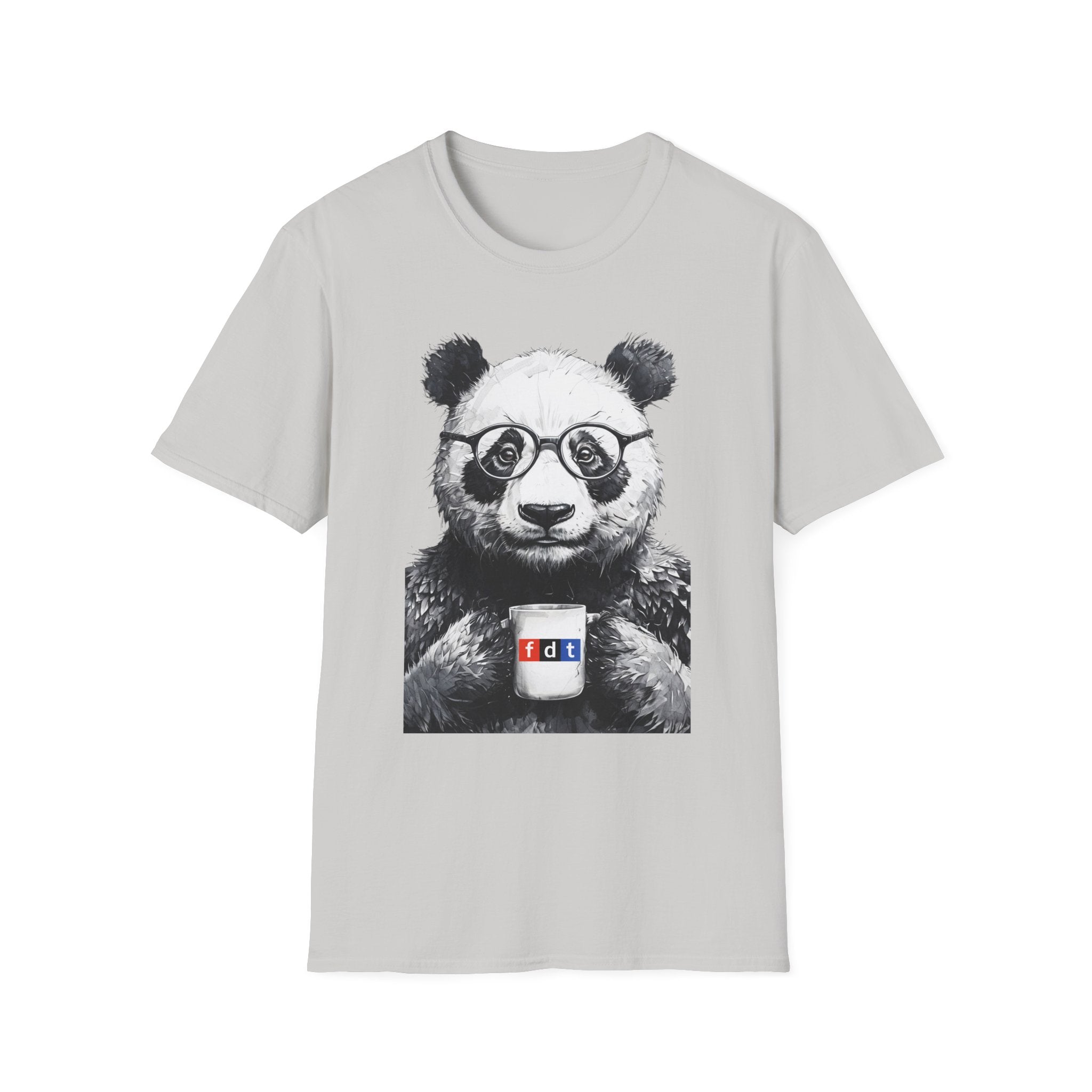 Social Justice Panda Coffee Protest FDT Unisex Softstyle T-Shirt, Anti Trump Activist Tee, Political Statement Shirt