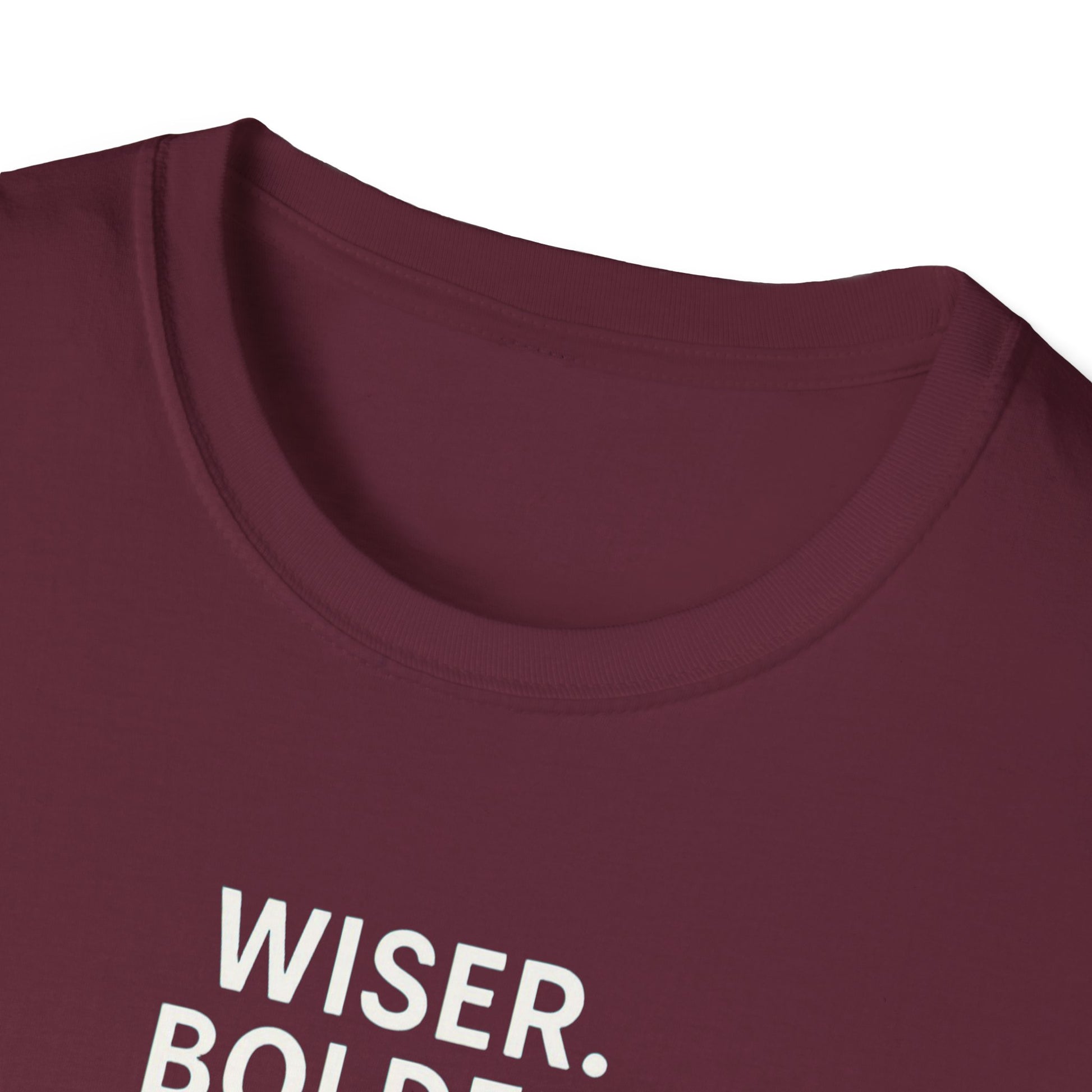 Menopause Transformation Unisex Softstyle T-Shirt, Wiser Bolder Hotter Literally, Hot Flash Tee, Gift for Women, Funny Menopausal Shirt