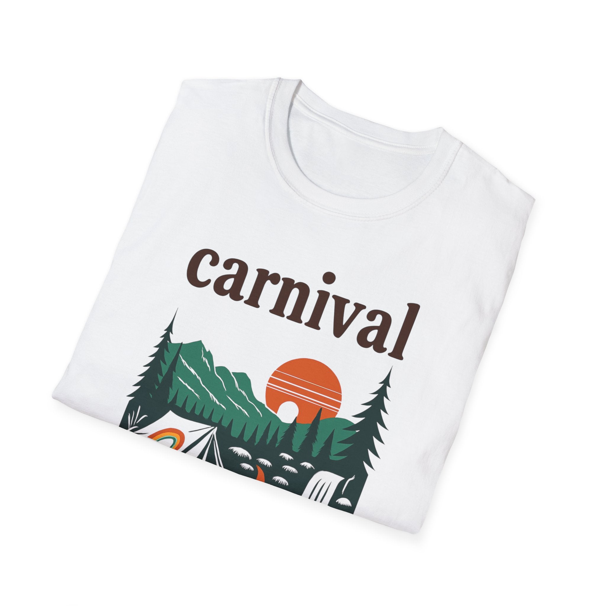 ProvinceTown maCarnival Graphic T-Shirt, Vintage Camping Tee, Unisex Softstyle Shirt, Festival , Summer Adventure Wear, Gift for Travelers