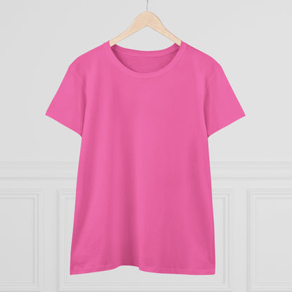 Artistic Goldfish Graphic Women's Midweight Cotton Tee koi On back of tee