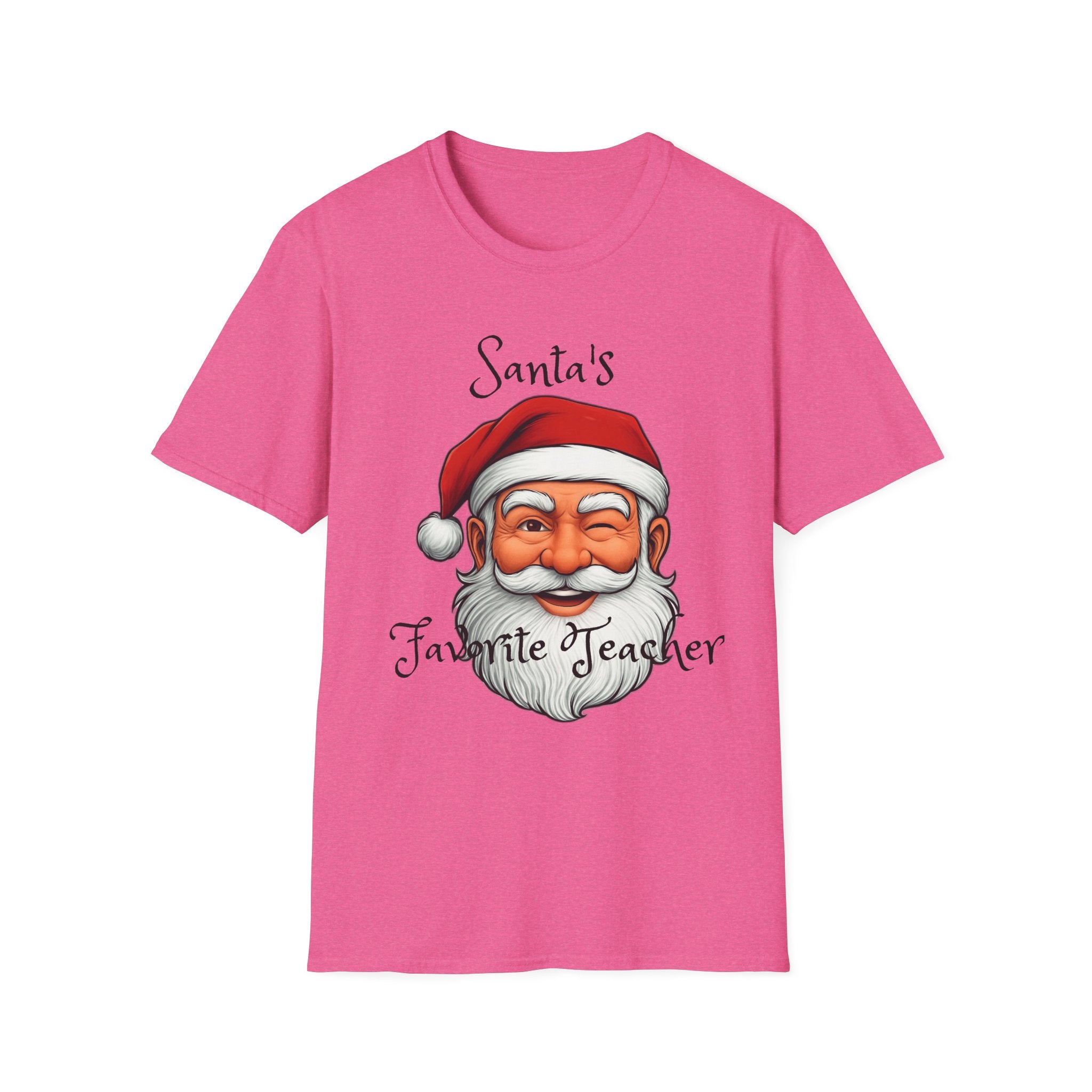 Christmas Teacher Gifts, Santa's Favorite Teacher Tee, Holiday School Apparel, Teacher Appreciation Shirt, Teacher Christmas Present, Unisex