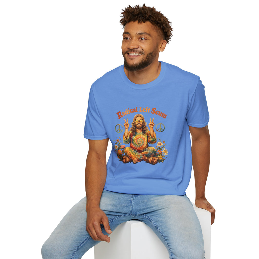 Radical Left Scum Hippie Peace Meditation T-Shirt