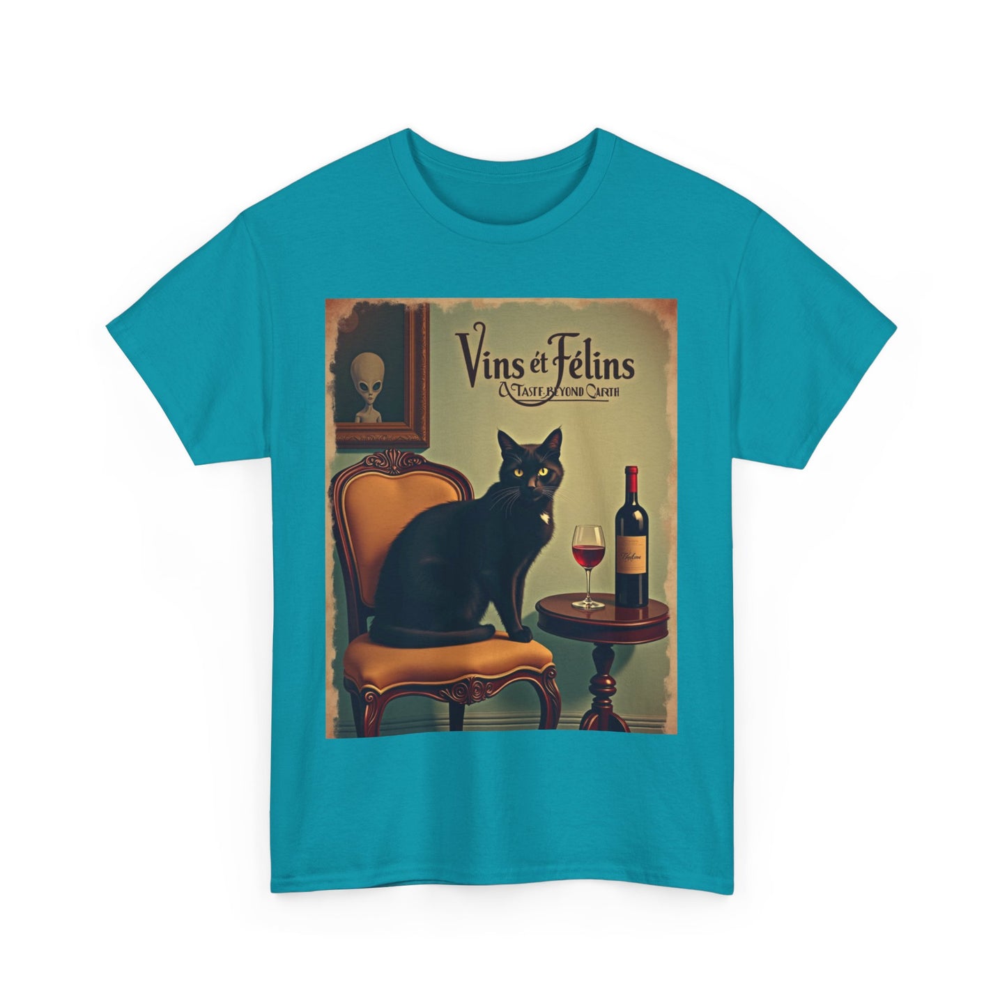 French Wine Kitty Tee