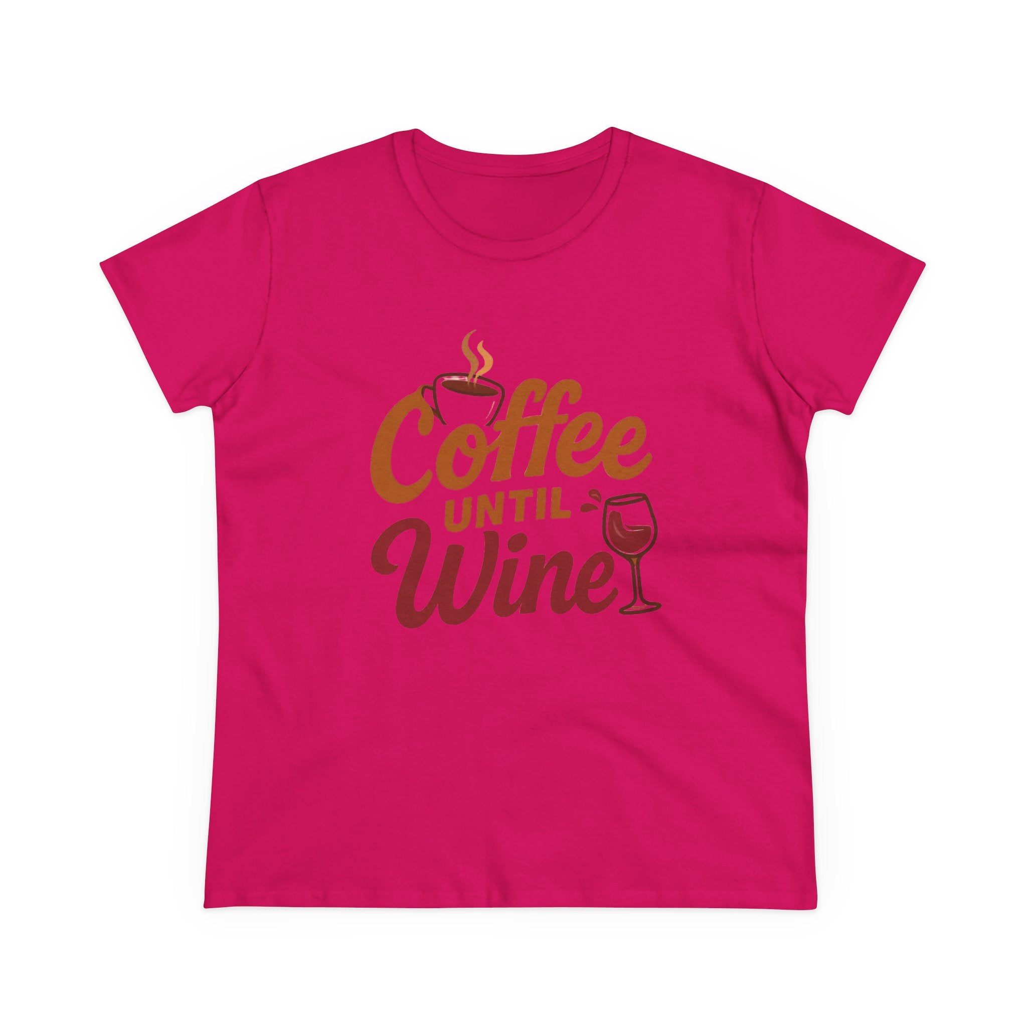Coffee until wine tshirt coffee lovers wine lovers gift for her cozy, Women's Tee, Graphic Tee, Coffee Shirt, Wine Shirt, Funny Shirt