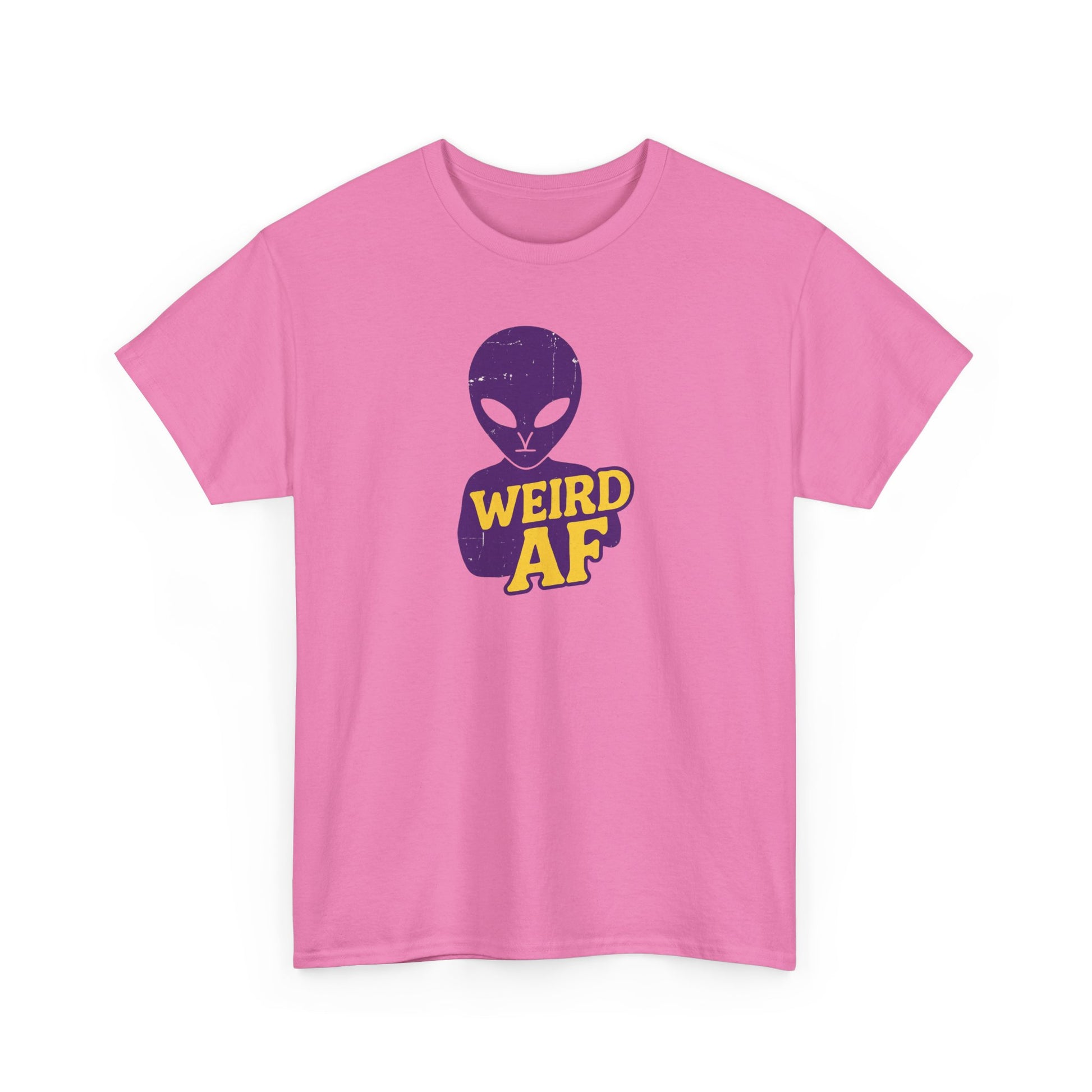 Weird AF Alien Tee, Unisex Graphic T-Shirt, Fun Casual Wear, Gift for Sci-Fi Lovers, Quirky Humor Apparel