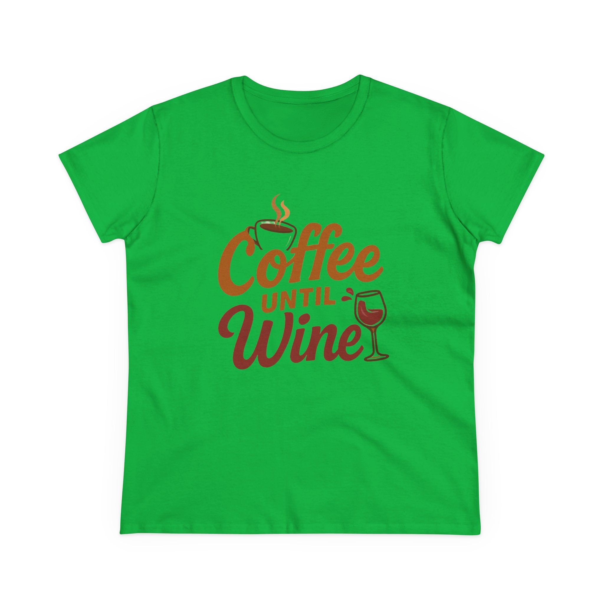 Coffee until wine tshirt coffee lovers wine lovers gift for her cozy, Women's Tee, Graphic Tee, Coffee Shirt, Wine Shirt, Funny Shirt