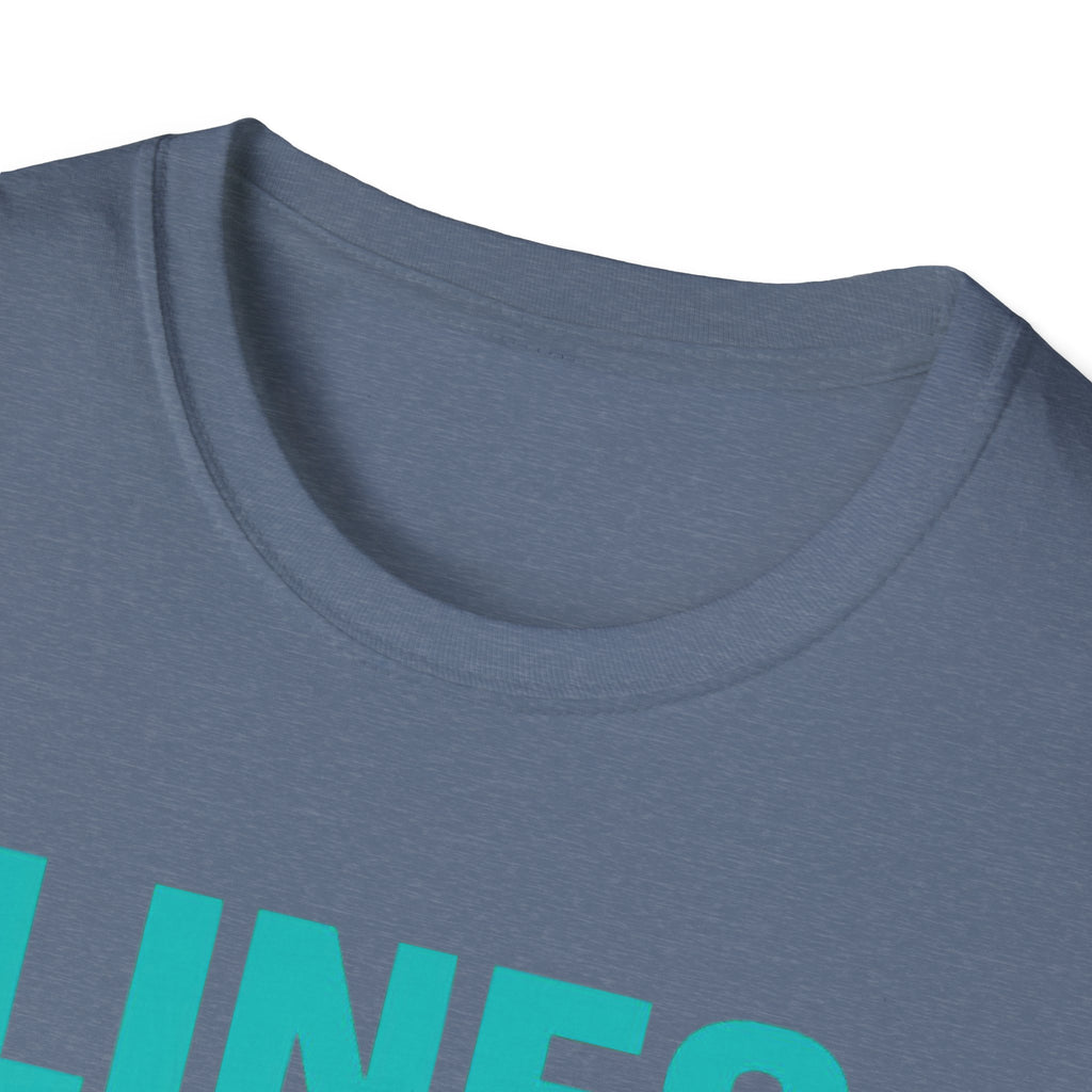 Relaxing Lines cast worries gone T-Shirt - Unisex Softstyle Tee, Casual Wear, Gift for Fishermen, Summer Vibes, Relaxation Shirt