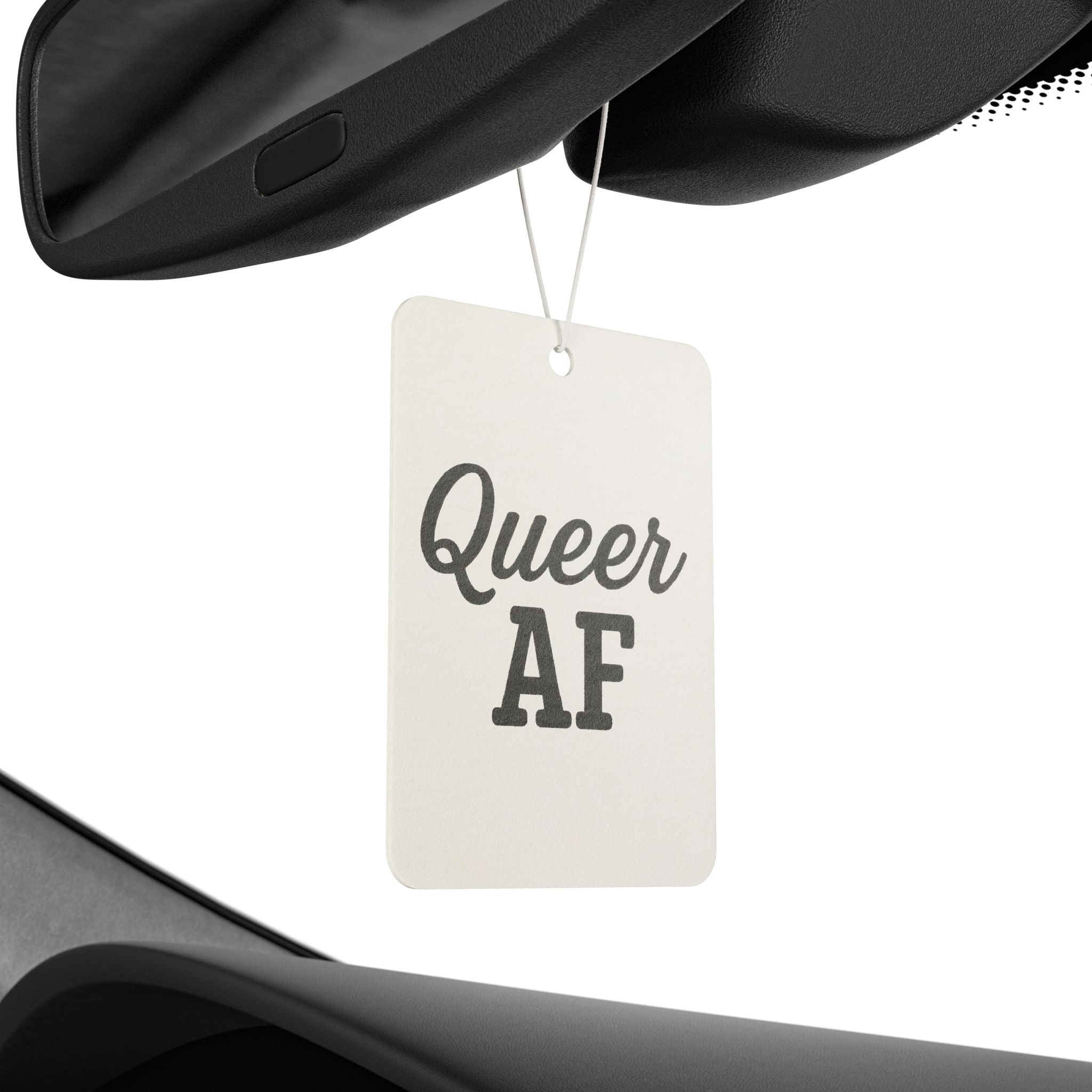 Car Air Freshener — "Queer AF" Scented Pride Car Accessory