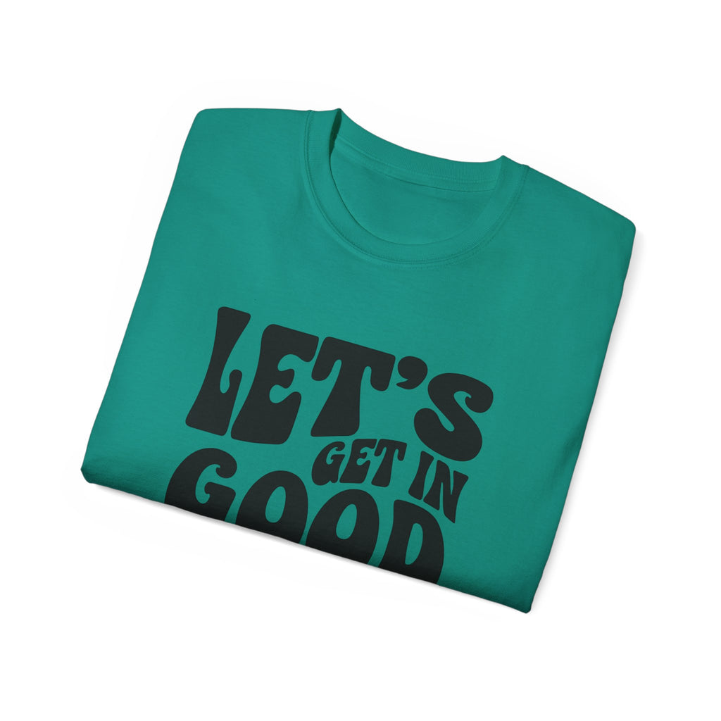Vintage-Inspired Unisex Tee - 'Let's Get in Good Trouble' T-Shirt, Fun Gift for Activists, Casual Wear, Birthday, Everyday, Statement Shirt