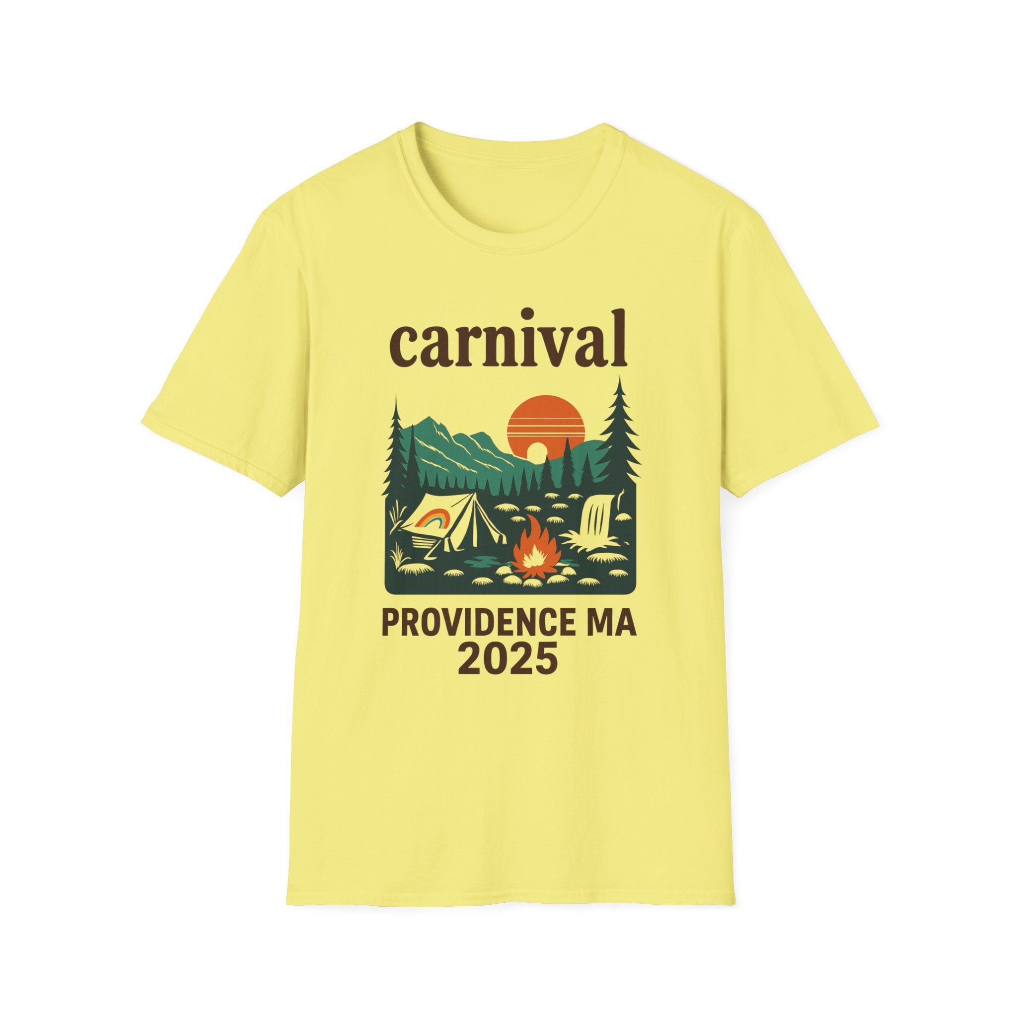 ProvinceTown maCarnival Graphic T-Shirt, Vintage Camping Tee, Unisex Softstyle Shirt, Festival , Summer Adventure Wear, Gift for Travelers