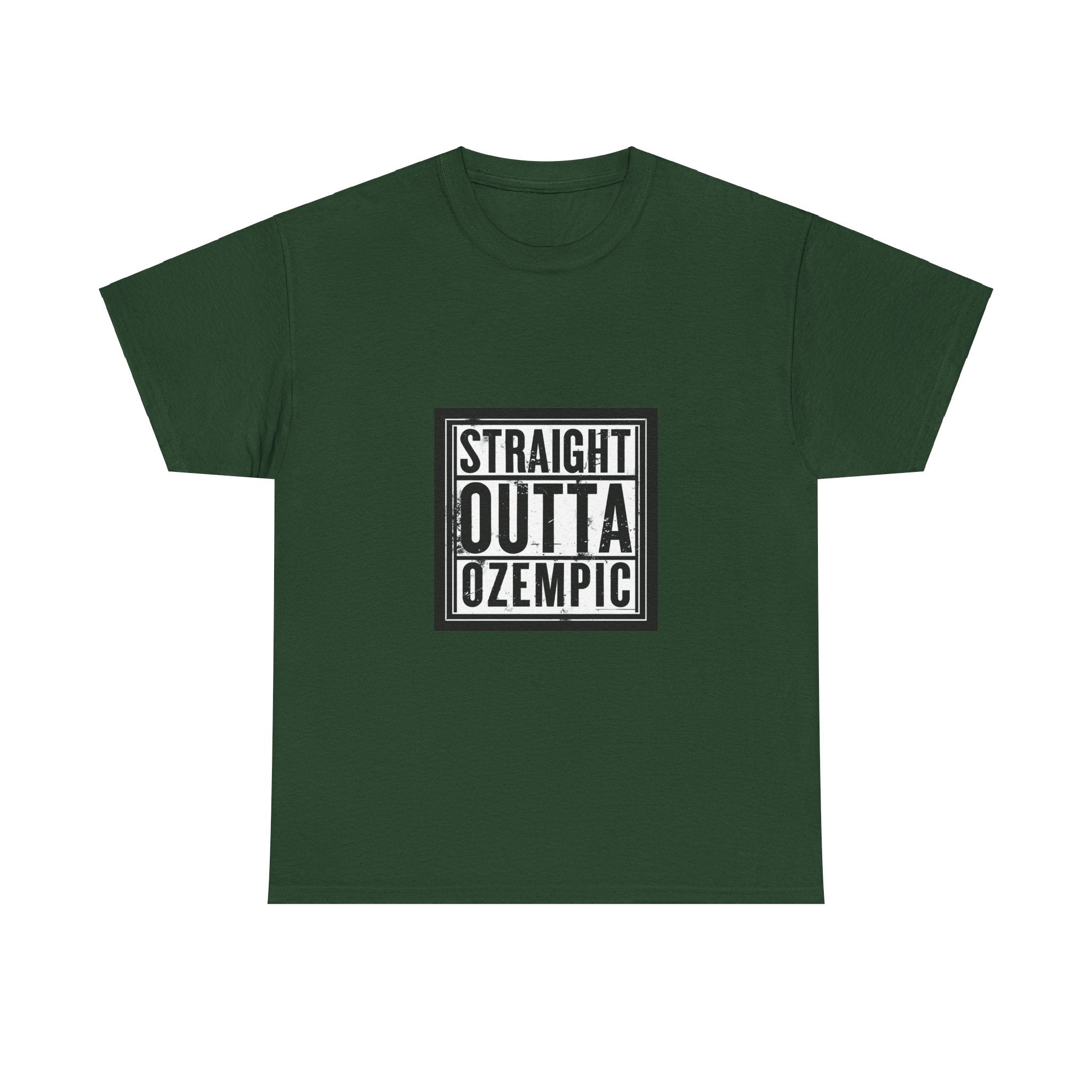 Unisex Tee, Funny Straight Outta Ozempic Design, Sarcastic Graphic Tee, Humor T-Shirt, Health Gift, Medication Joke Shirt