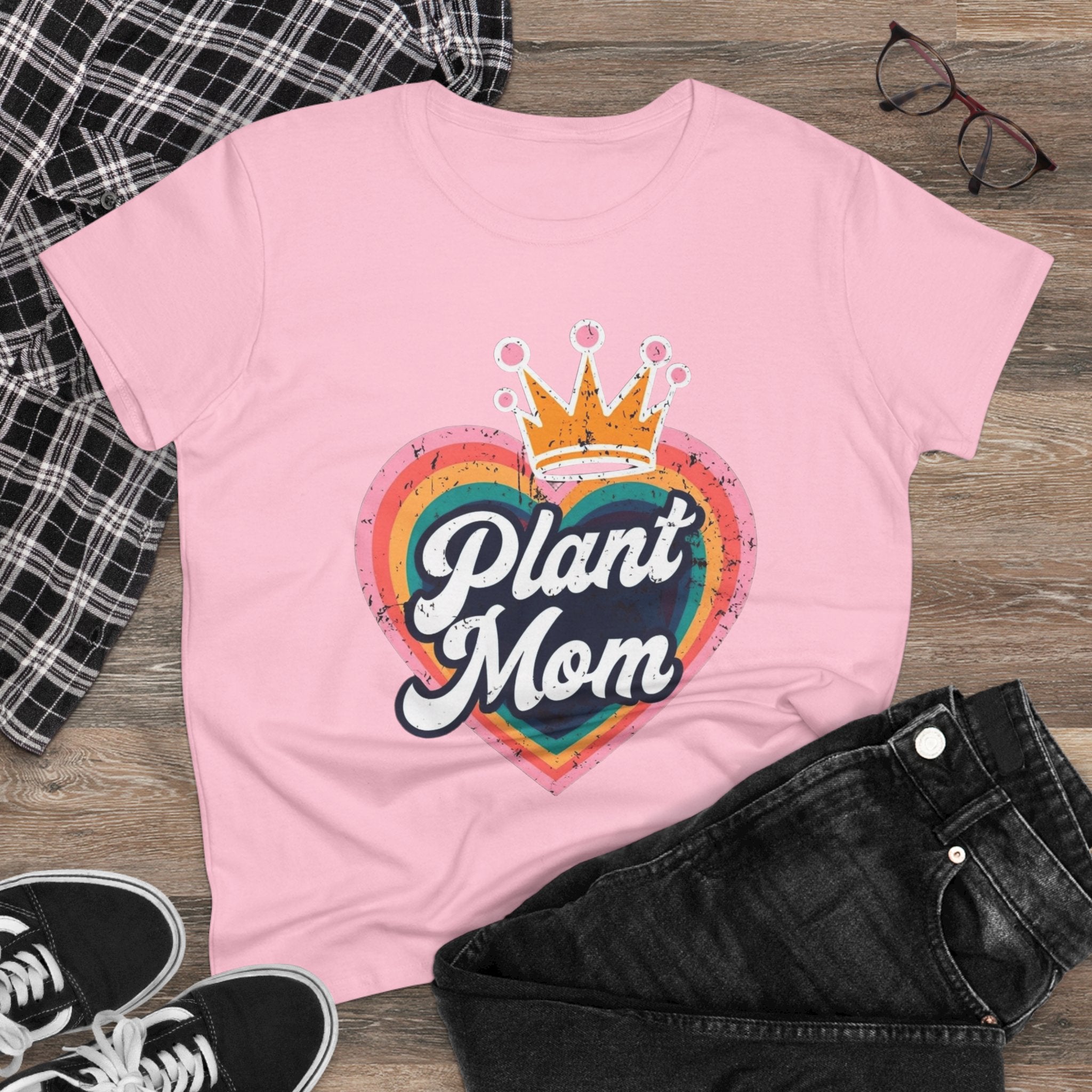 Plant Mom Cotton Tee - Perfect Gift for Plant Lovers, Women's Graphic Shirt, Casual Wear, Eco-Friendly Fashion, Birthday Gift garden