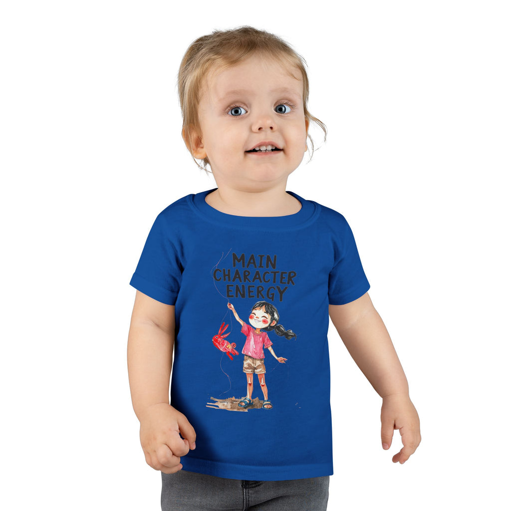 Main Character Energy Toddler T-Shirt, Playful Kids Tee, Birthday Gift, Children's Apparel, Cute Graphic Shirt