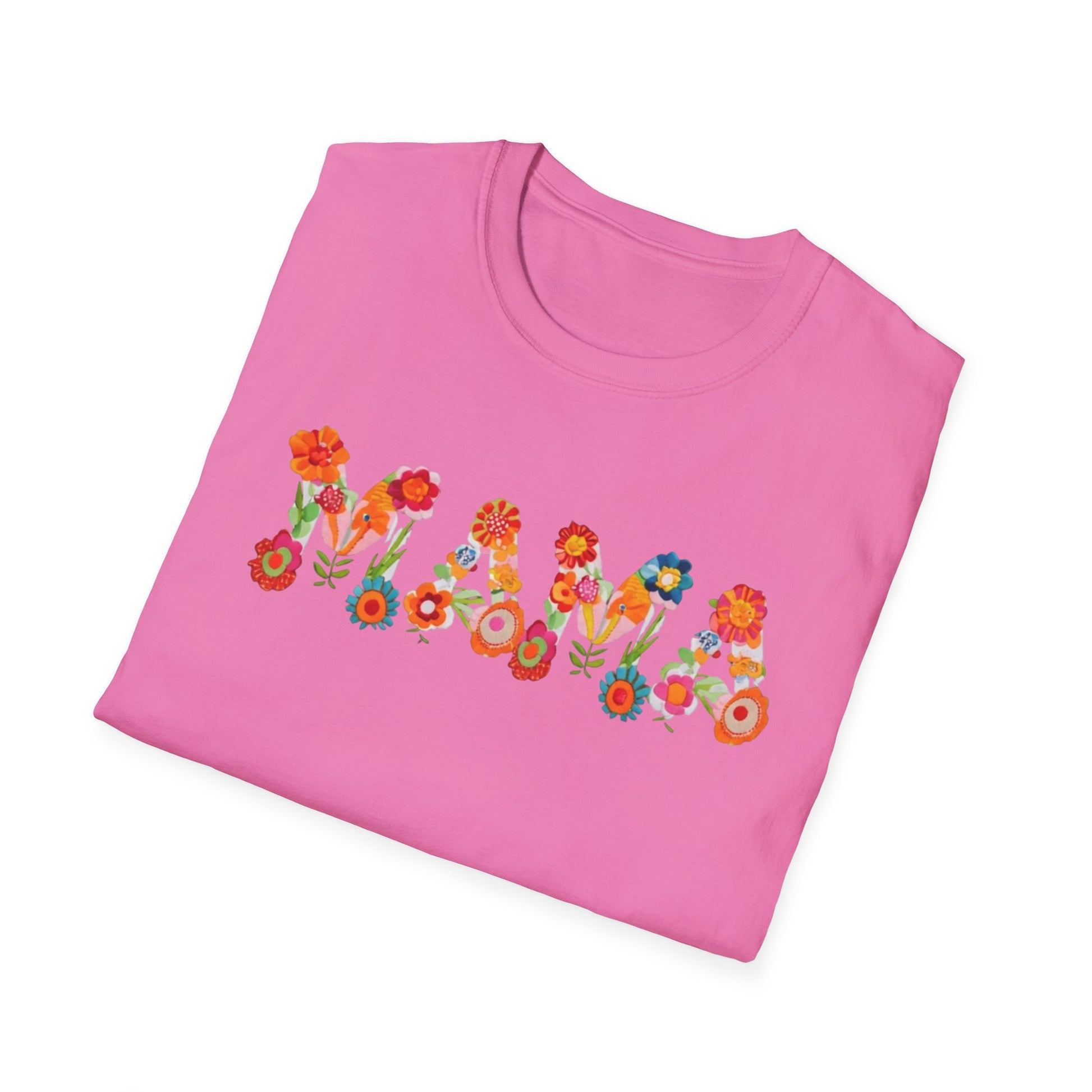 Floral Mama T-Shirt, Mother's Gift, Unisex Tee, Spring Fashion, Handmade Shirt, Gift for Mom, Cute Floral Tee new mom gift