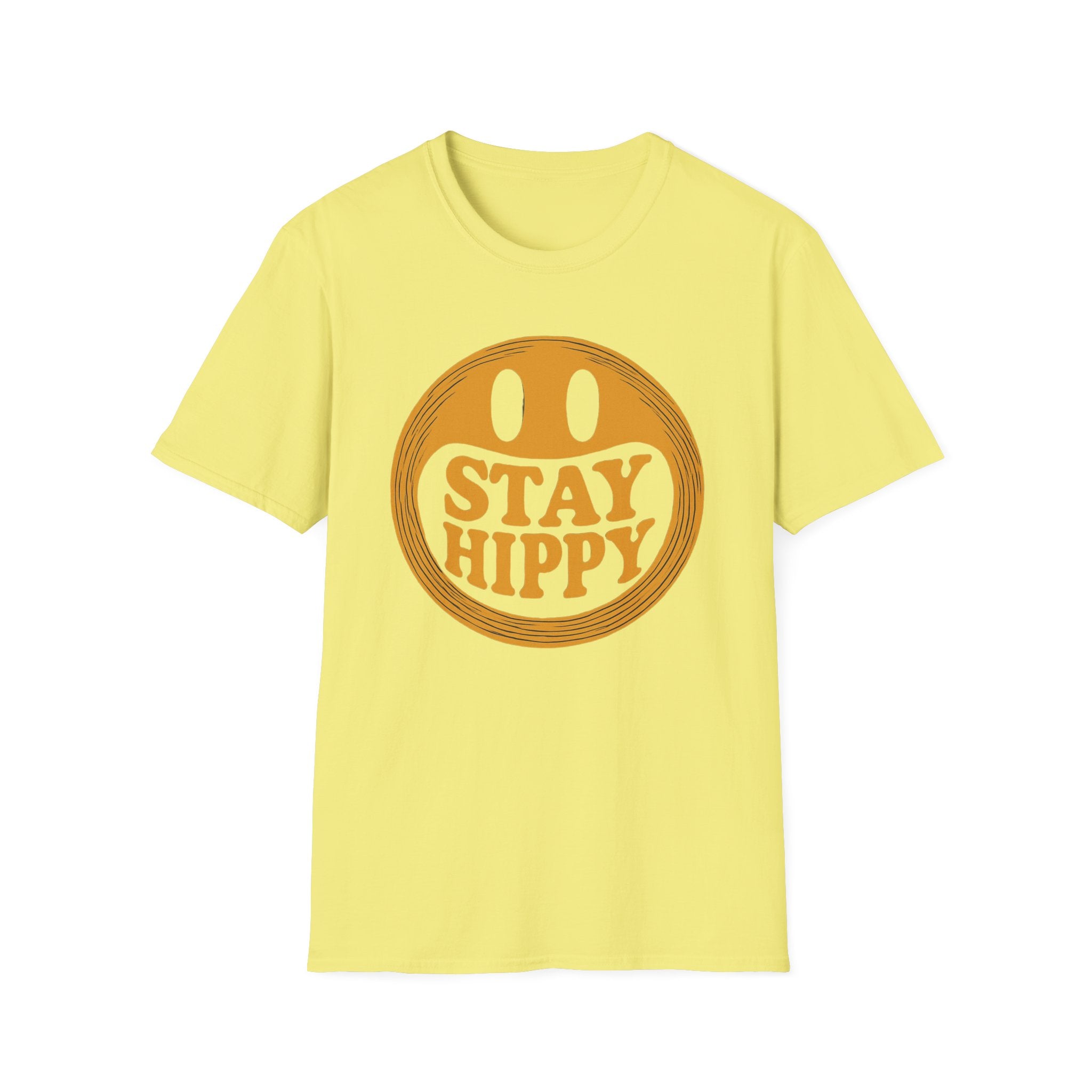 Stay Hippy Stay Happy Unisex T-Shirt, Hippie Graphic Tee, Positive Vibes Shirt, Bohemian Clothing, Festival Attire boho
