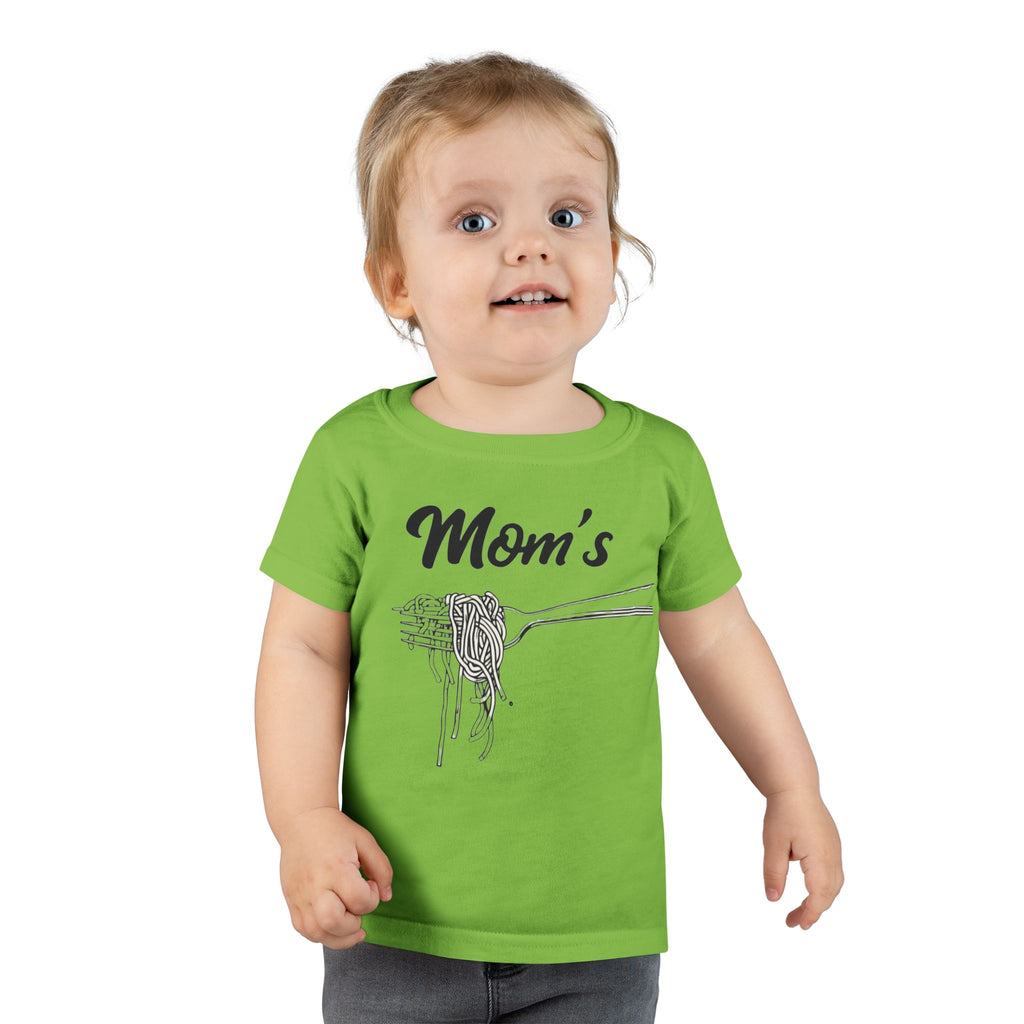Messy Kid Toddler T-shirt, Mom's Spaghetti Baby Shirt, Fun Kids Clothes, Cute Child Tee, Funny Children's Apparel