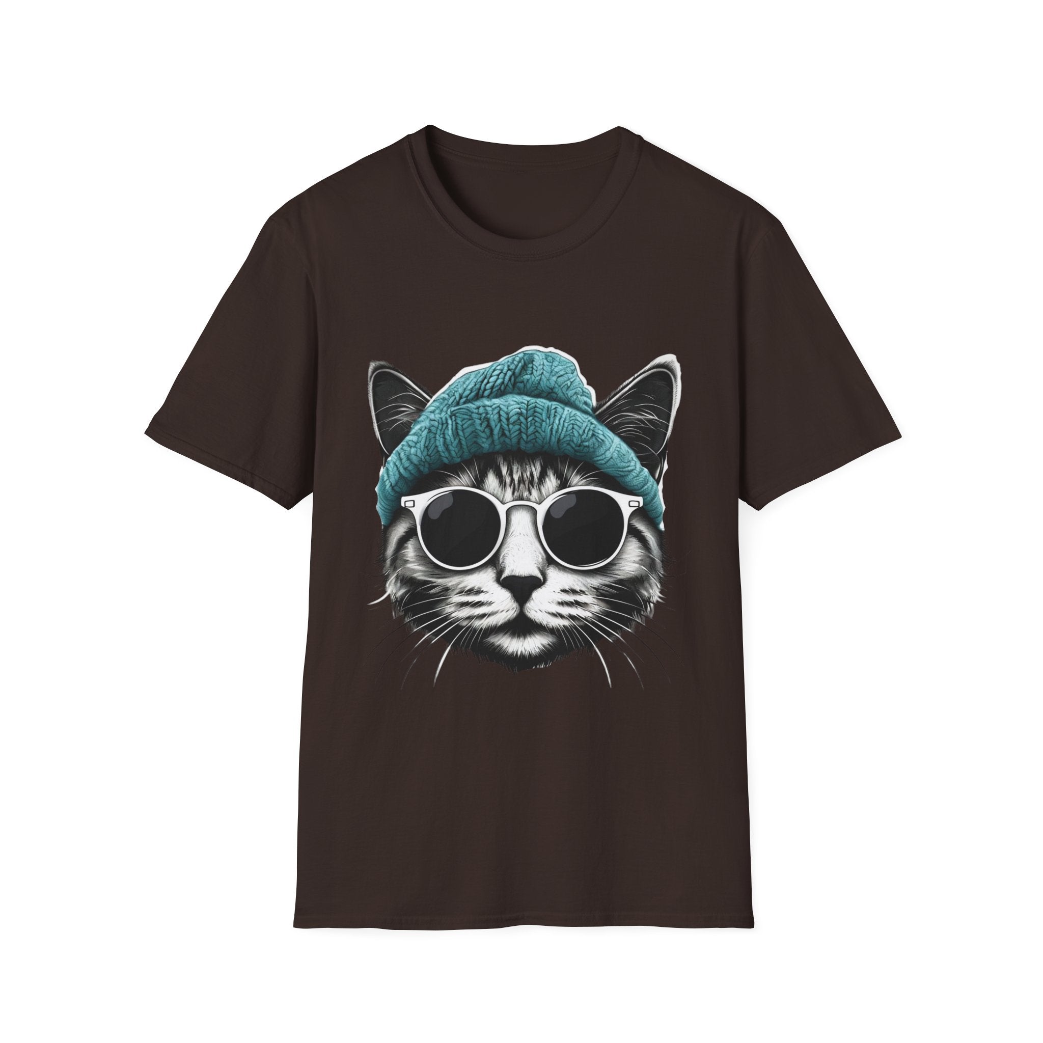 Cool cat with a Knit Cap Cat lovers gift unisex tshirt