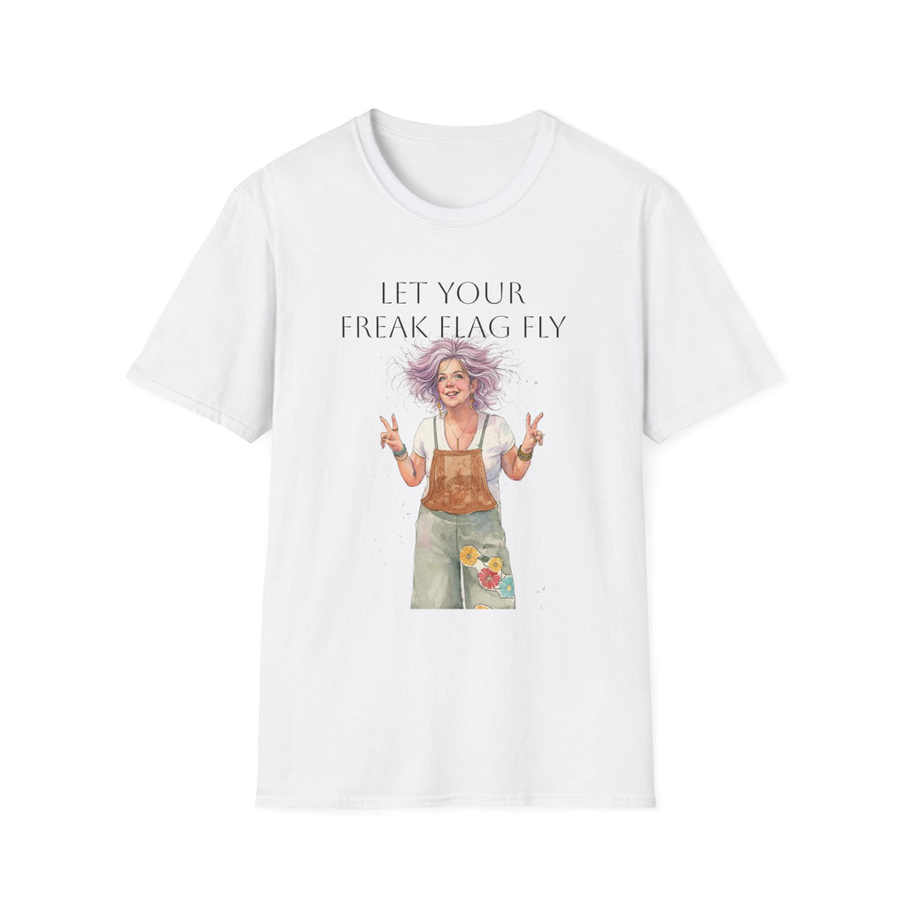 T‑Shirt — "Let Your Freak Flag Fly" Boho Artist Graphic Tee