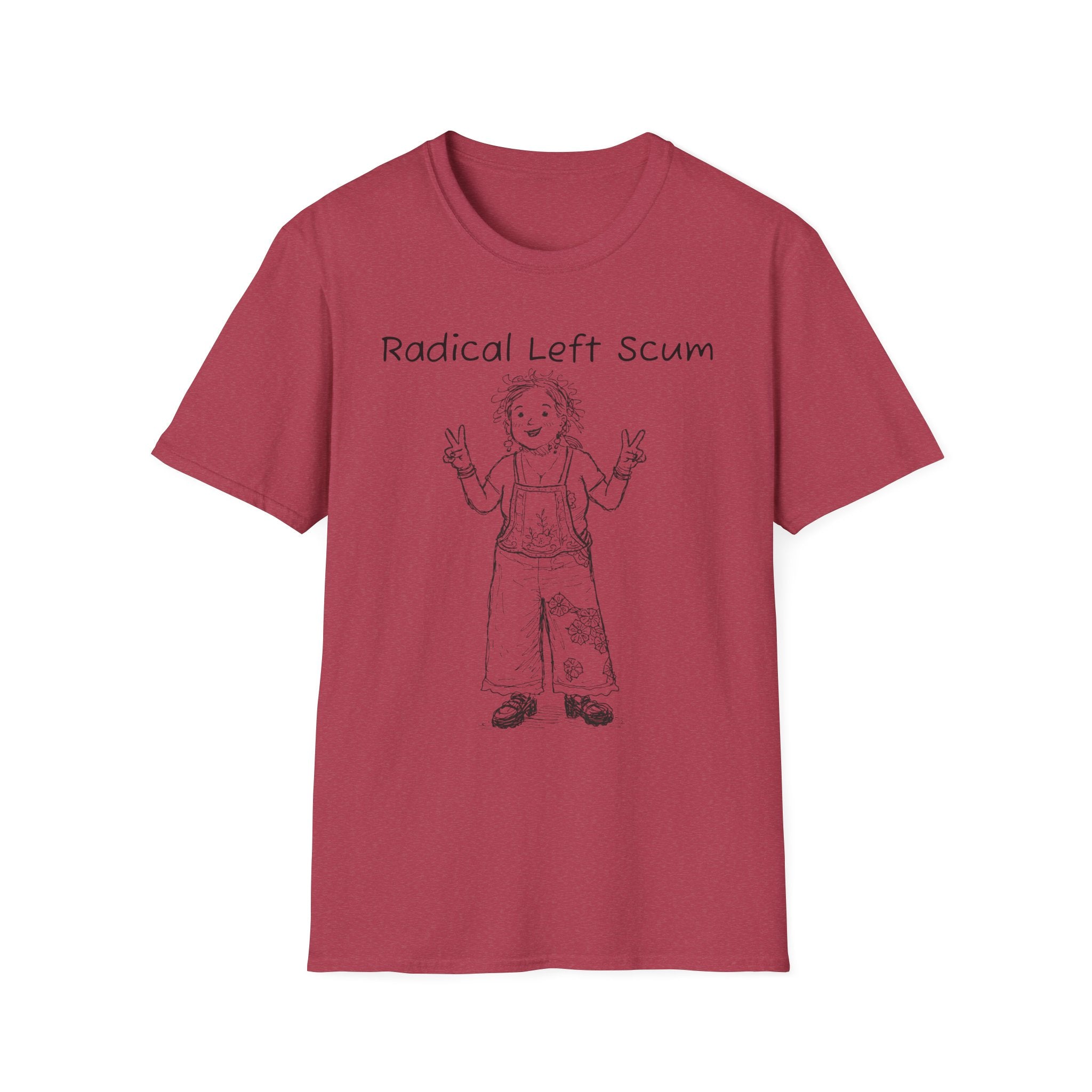 Radical Left Scum T-Shirt — Provocative Political Graphic Tee Anti Trump Streetwear