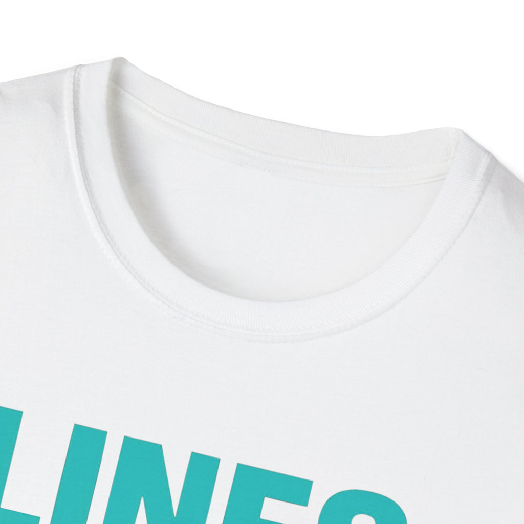 Relaxing Lines cast worries gone T-Shirt - Unisex Softstyle Tee, Casual Wear, Gift for Fishermen, Summer Vibes, Relaxation Shirt