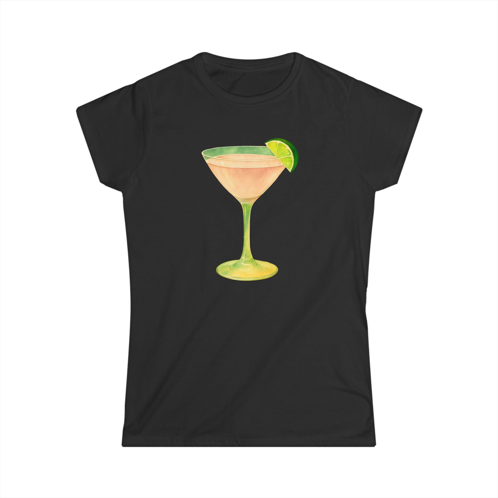Cosmopolitan Cosmo Cocktail Party Women's Softstyle Tee, Bachelorette Party Vibes Shirt, Boozy Gifts for Her, Cocktail Lover Gift, Party
