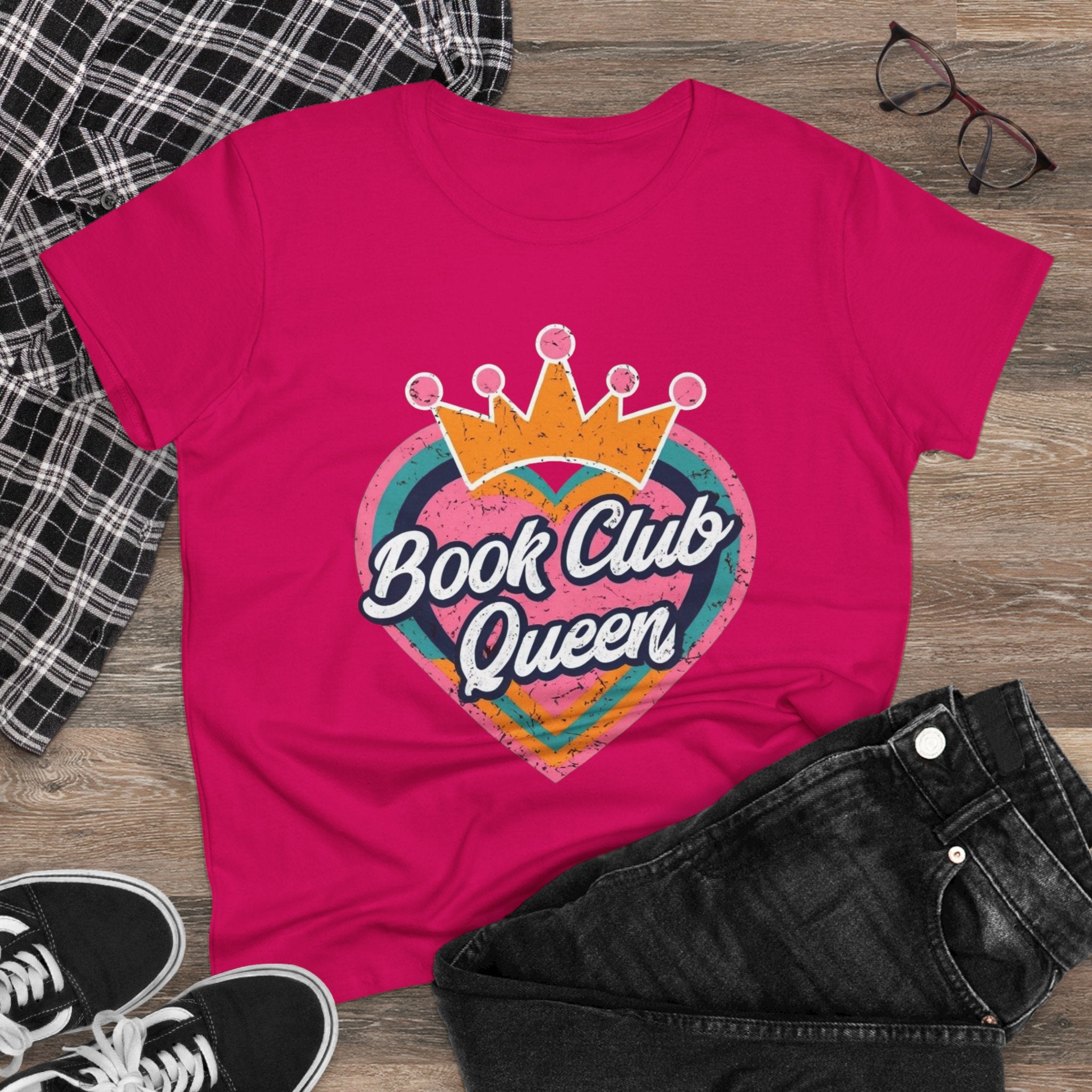 Book Club Queen Women's Tee - Perfect T-Shirt for Book Lovers, Great Gift for Readers, Cozy Casual Apparel, Ideal for Book Club [...]