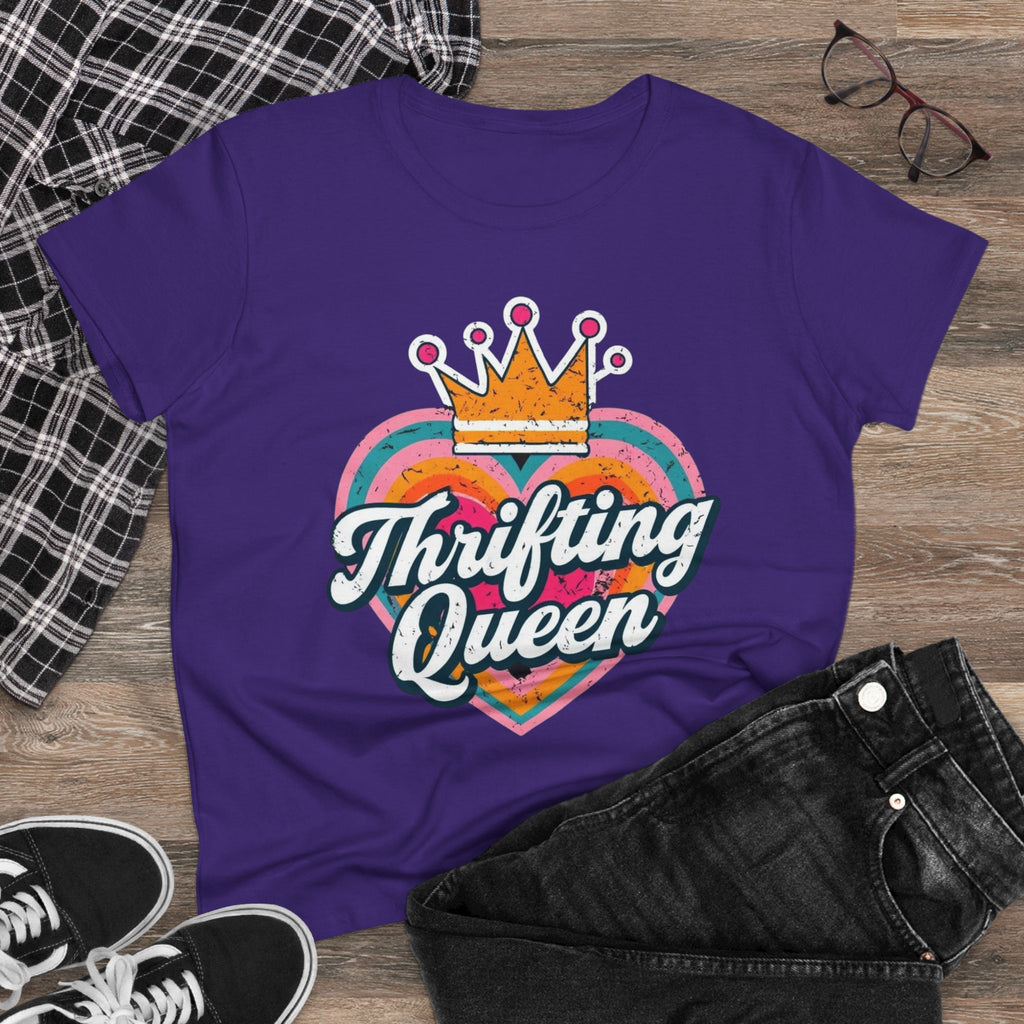 T-Shirt, Thrifting Queen, Upcycle, Recycle, Reuse, Vintage, Women's Tee Shirt