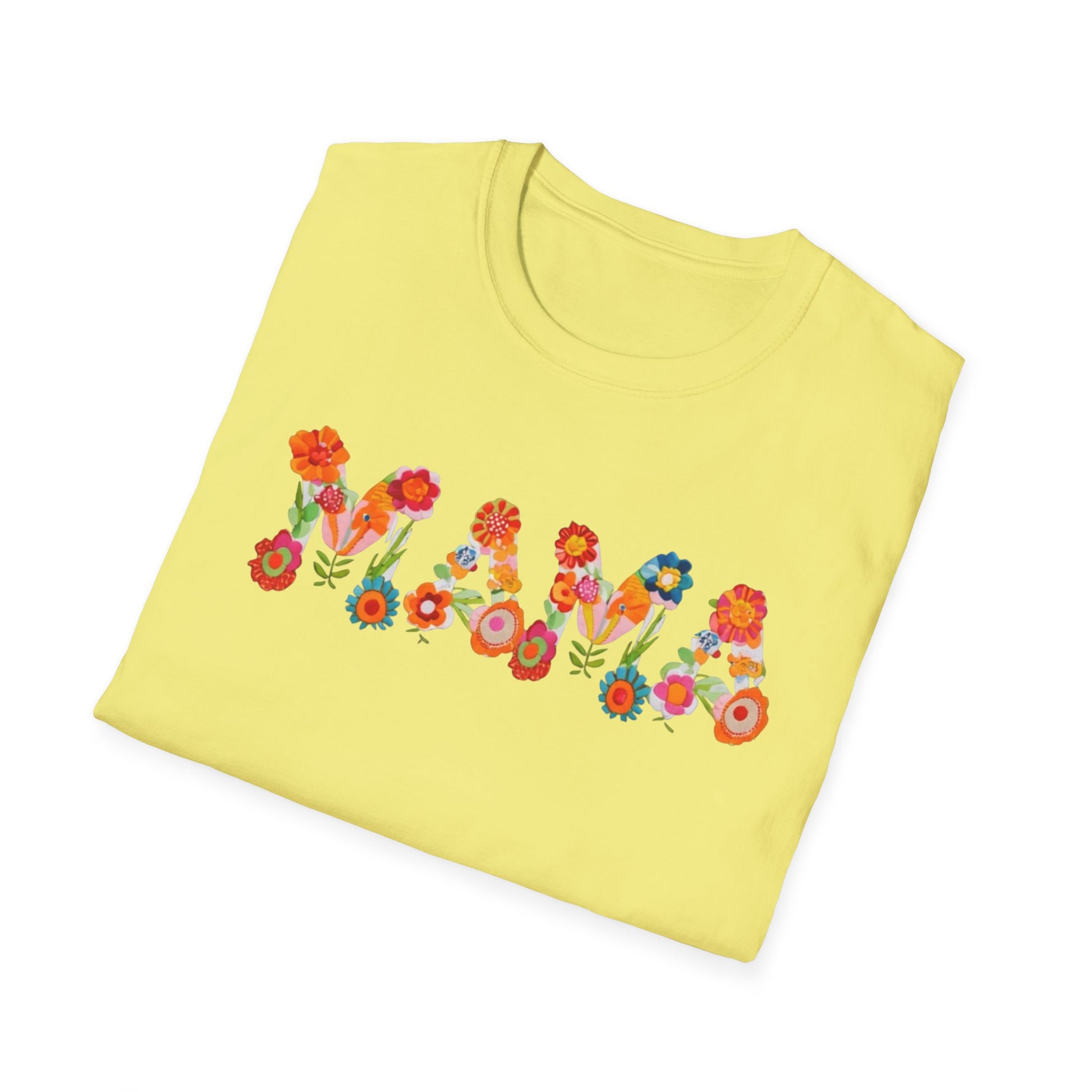 Floral Mama T-Shirt, Mother's Gift, Unisex Tee, Spring Fashion, Handmade Shirt, Gift for Mom, Cute Floral Tee new mom gift