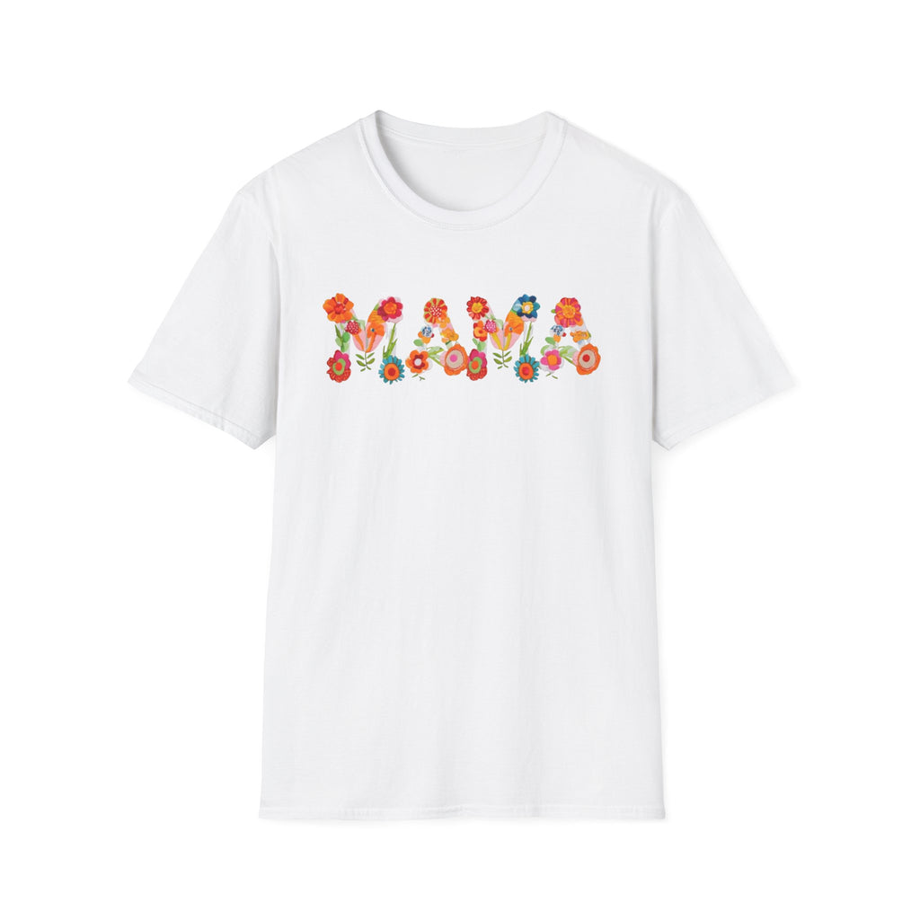 Floral Mama T-Shirt, Mother's Gift, Unisex Tee, Spring Fashion, Handmade Shirt, Gift for Mom, Cute Floral Tee new mom gift