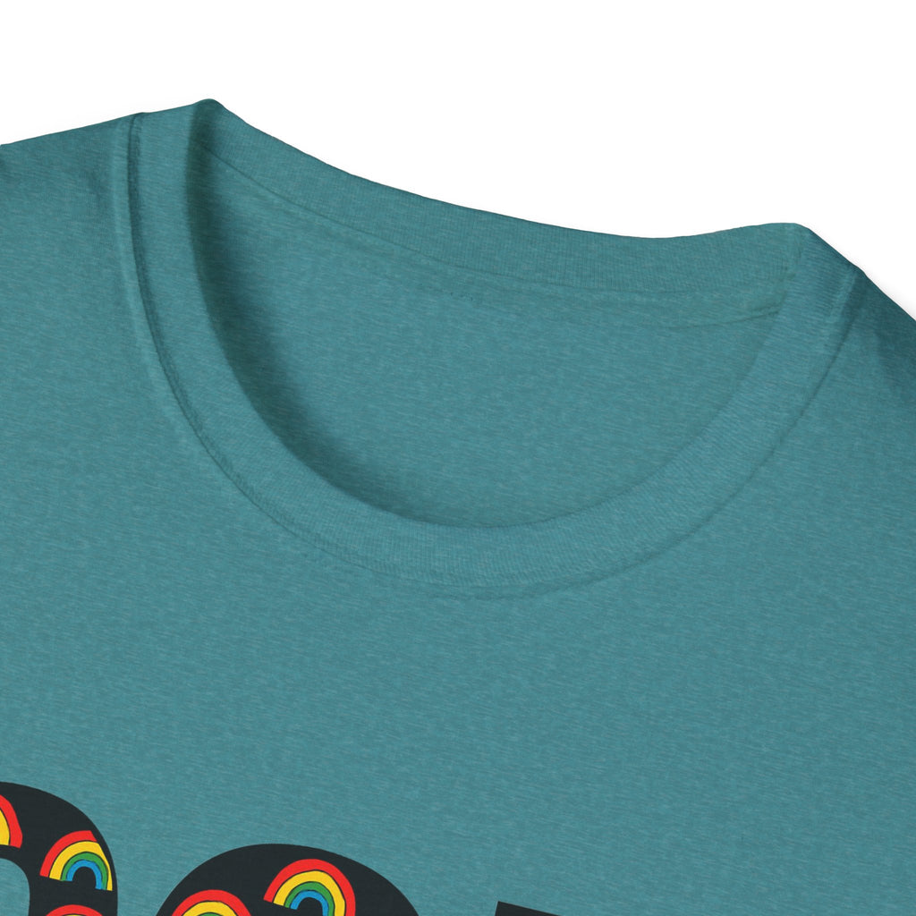 Rainbow God Had Two Dads LGBTQ Unisex Softstyle T-Shirt, Pride Tee, Social Justice Shirt, Anti Trump Top, LGBTQ Equality Clothing