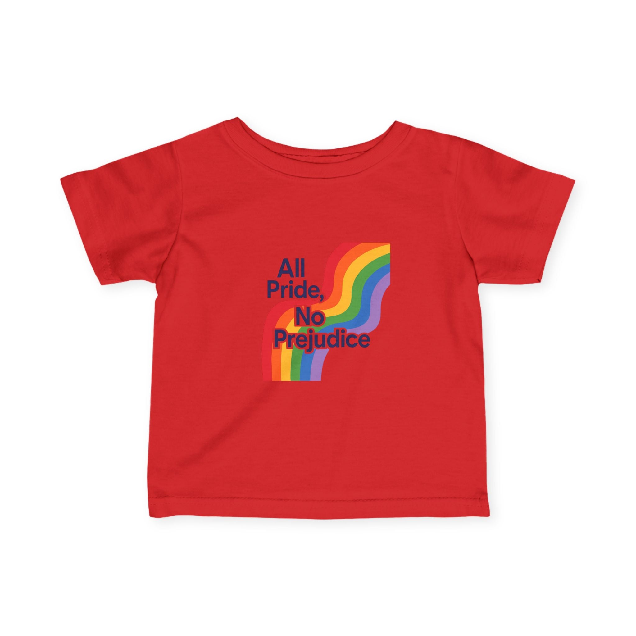 Rainbow Pride Infant Tee, Gay Rights Baby Shirt, Social Justice LGBTQ Onesie, No Prejudice Toddler Top, Pride Parade Kids Clothing