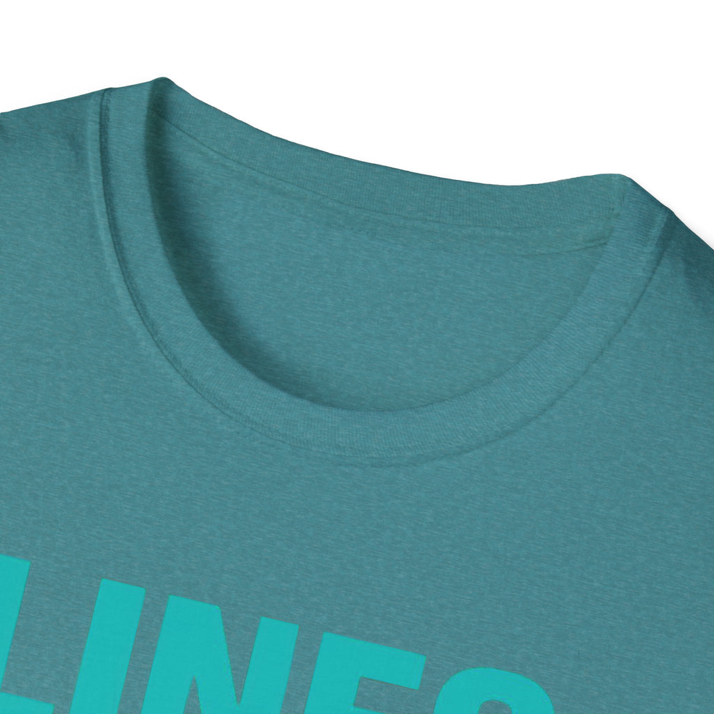 Relaxing Lines cast worries gone T-Shirt - Unisex Softstyle Tee, Casual Wear, Gift for Fishermen, Summer Vibes, Relaxation Shirt