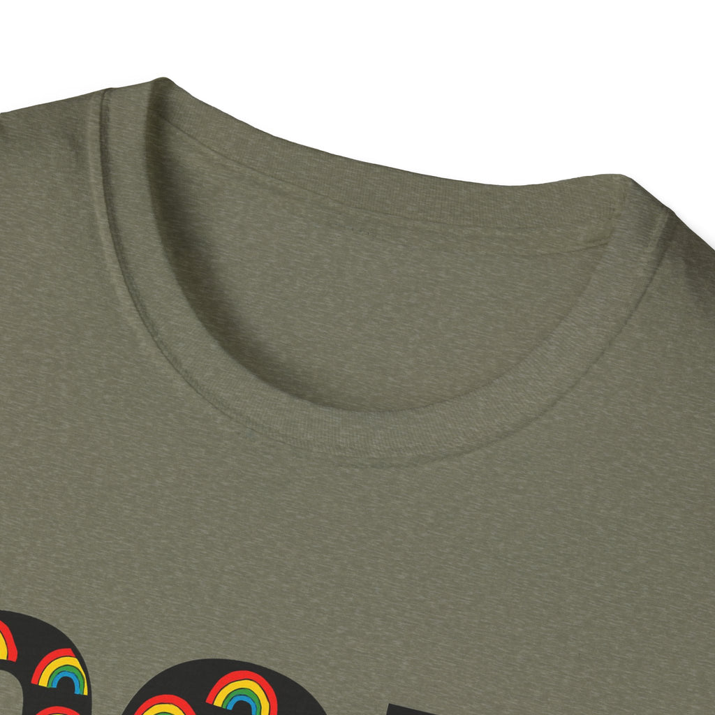 Rainbow God Had Two Dads LGBTQ Unisex Softstyle T-Shirt, Pride Tee, Social Justice Shirt, Anti Trump Top, LGBTQ Equality Clothing