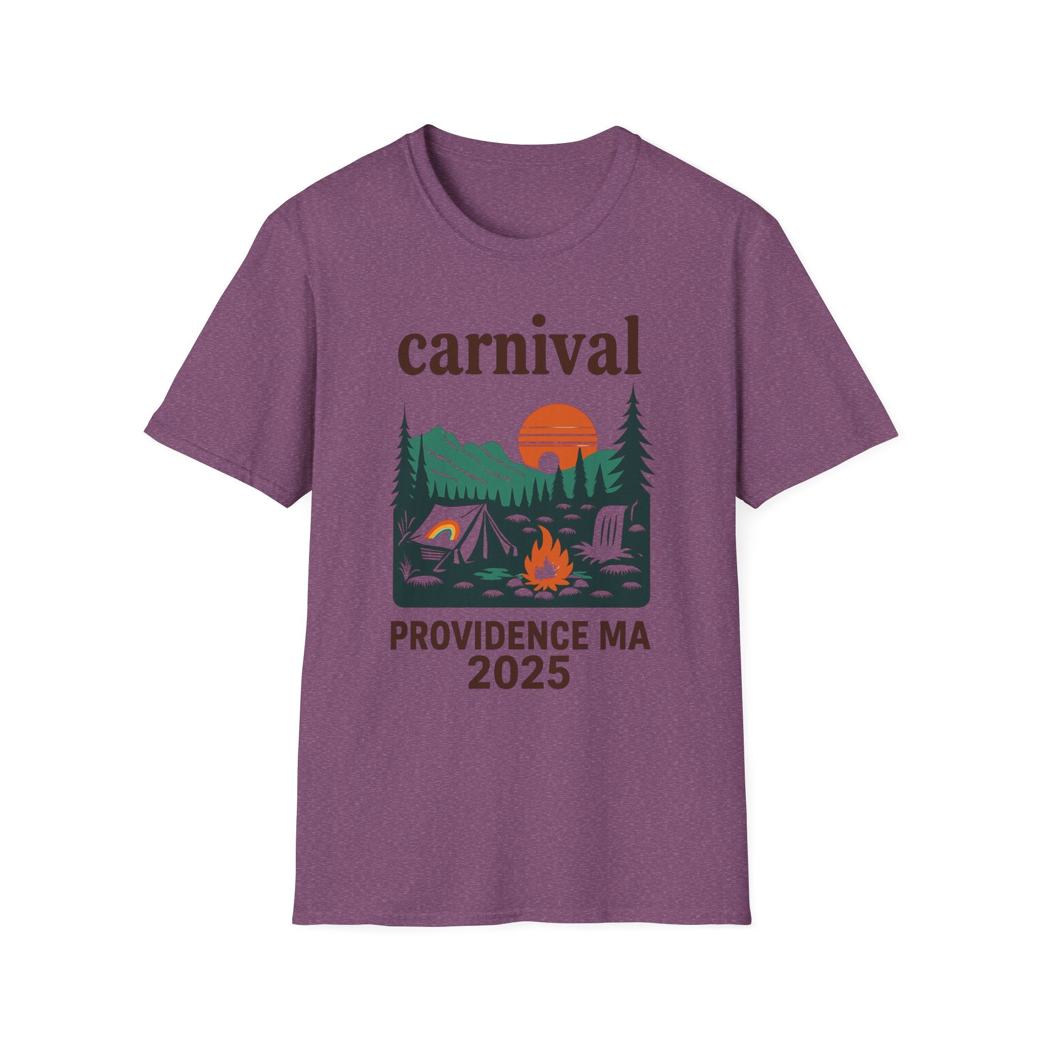 ProvinceTown maCarnival Graphic T-Shirt, Vintage Camping Tee, Unisex Softstyle Shirt, Festival , Summer Adventure Wear, Gift for Travelers