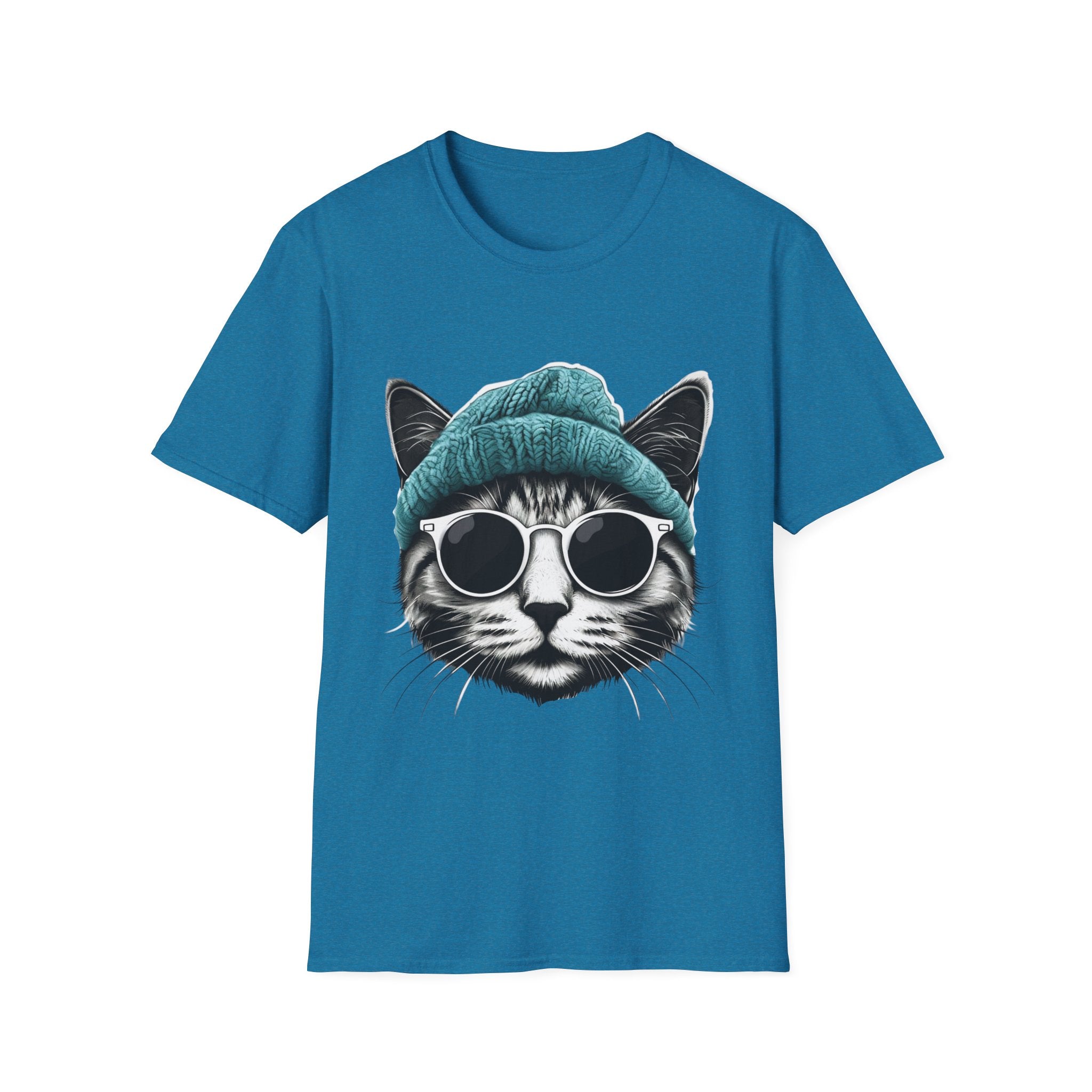 Cool cat with a Knit Cap Cat lovers gift unisex tshirt
