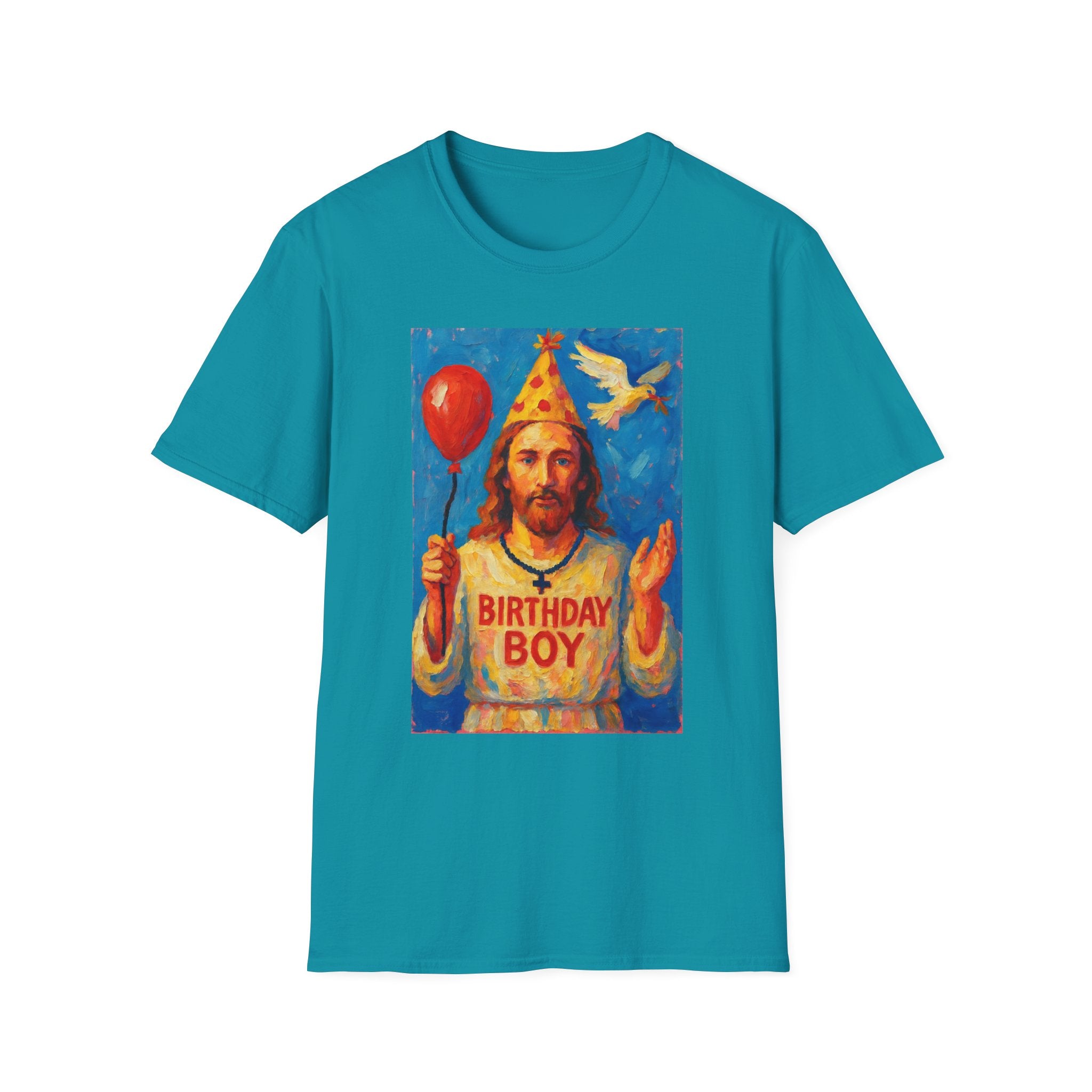 Vintage Religious Icon Birthday Boy T-Shirt Go Jesus, it’s your birthday!