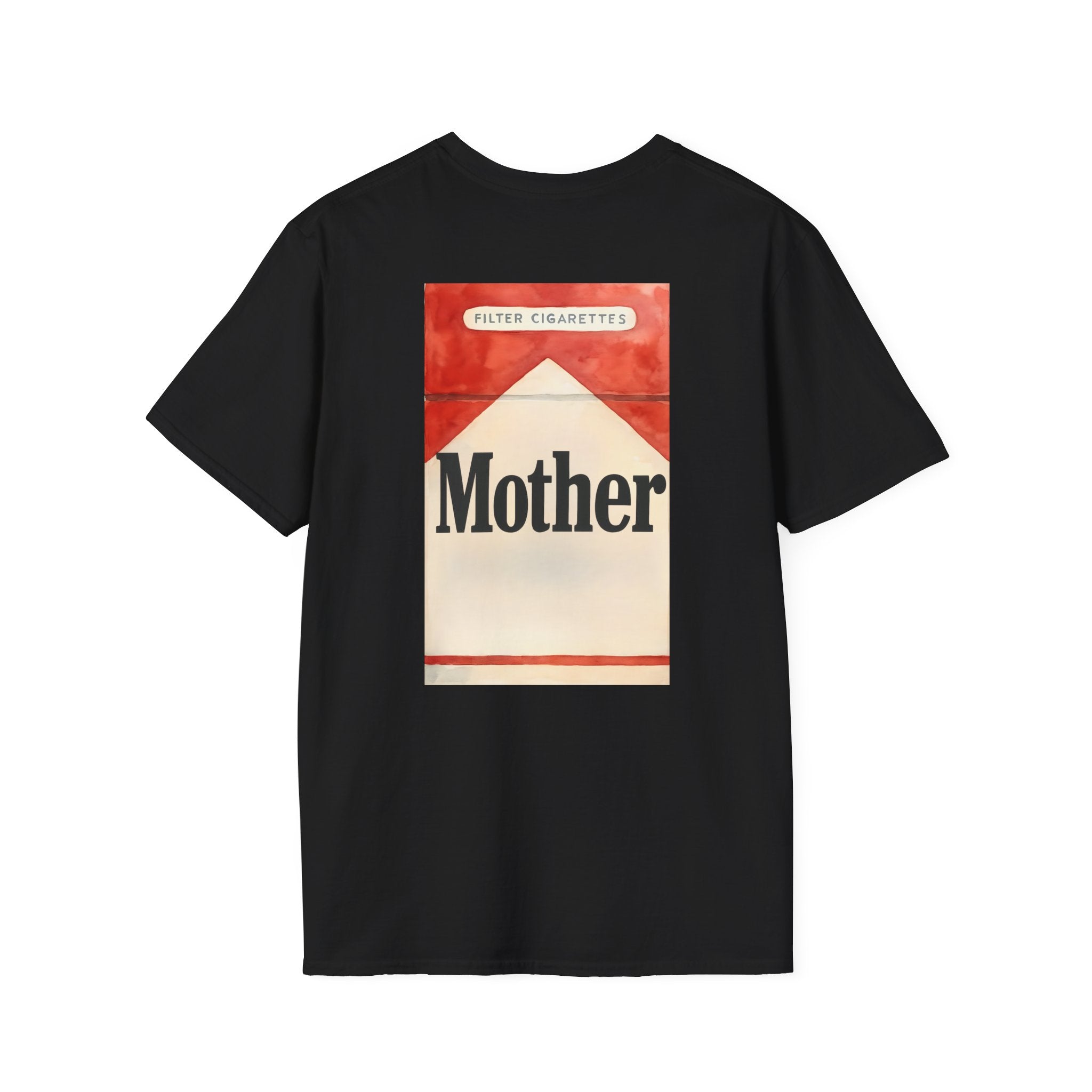 Vintage Cigarette Pack Unisex T-Shirt printed on back