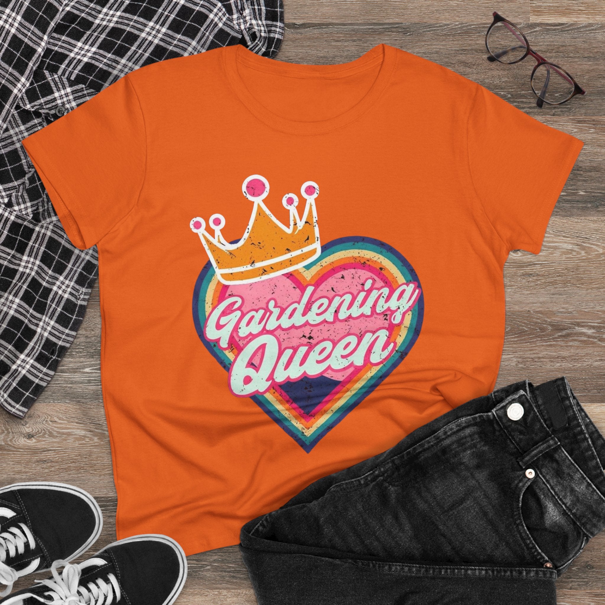 Gardening Queen Cotton Tee, Gardening Shirt, Gift for Gardeners, Summer Fashion, Plant Enthusiast Tee, Eco-Friendly Cotton Tee