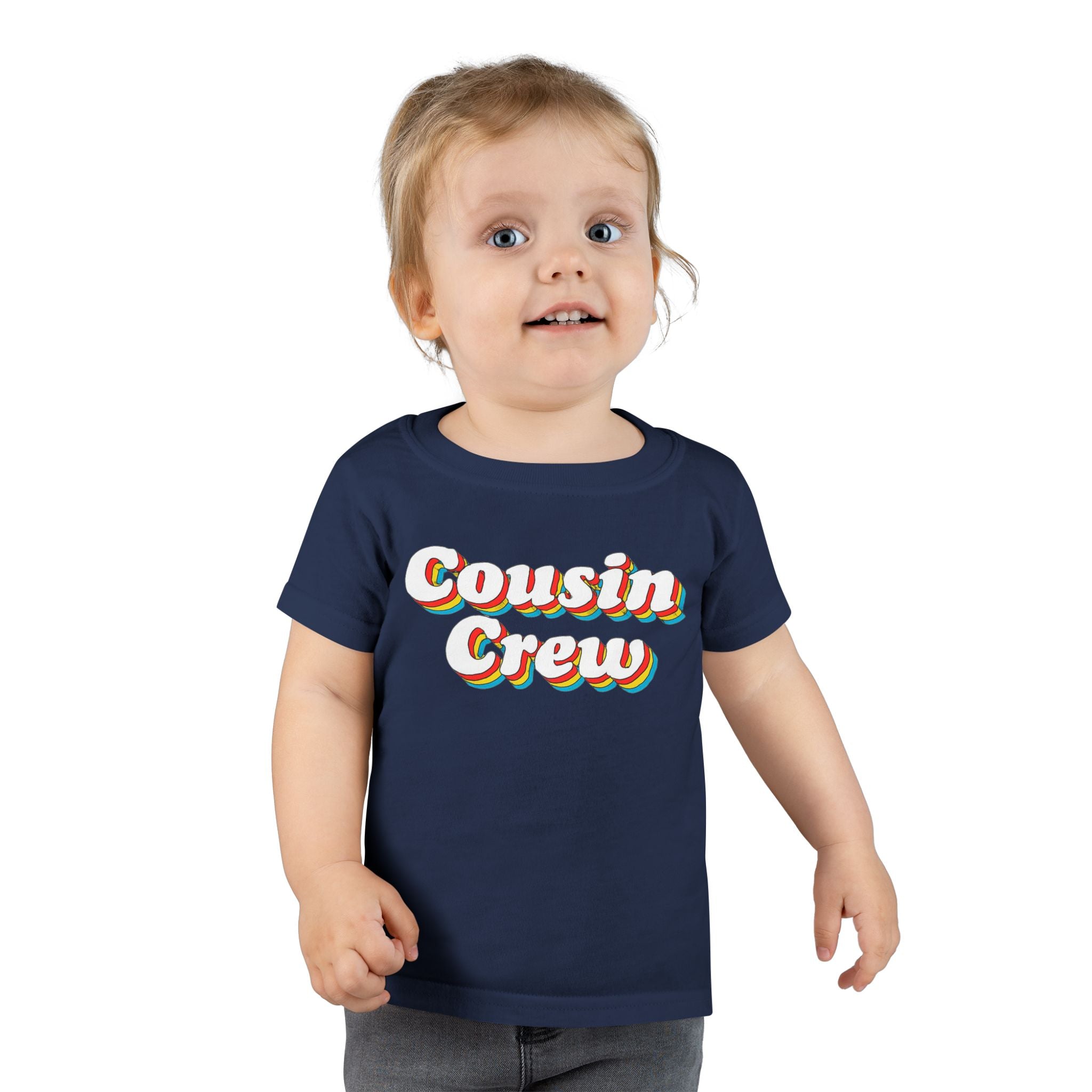 Retro Cousin Crew Toddler T-Shirt, Cute Family Shirt, Kids' Casual Wear, Cousin Family Gatherings, Birthday Gift