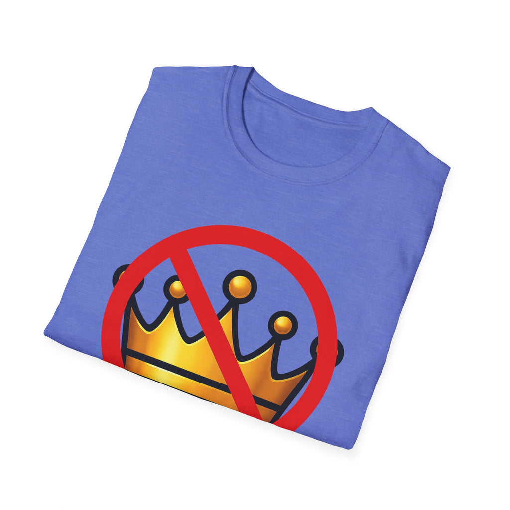 No Kings Anti Trump Protest Activist Unisex Softstyle T-Shirt, Resist Gift, June 14 Social Justice Tee, Activism Apparel, Political