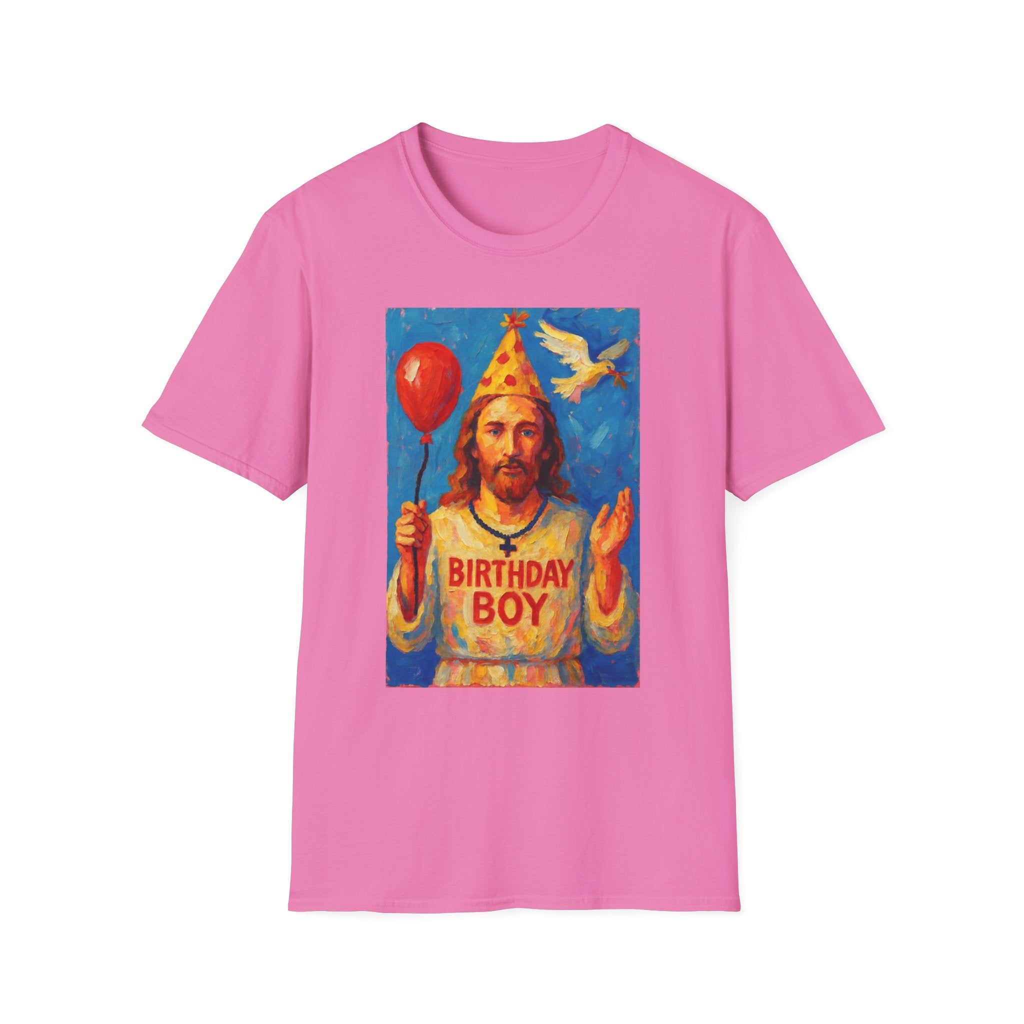 Vintage Religious Icon Birthday Boy T-Shirt Go Jesus, it’s your birthday!