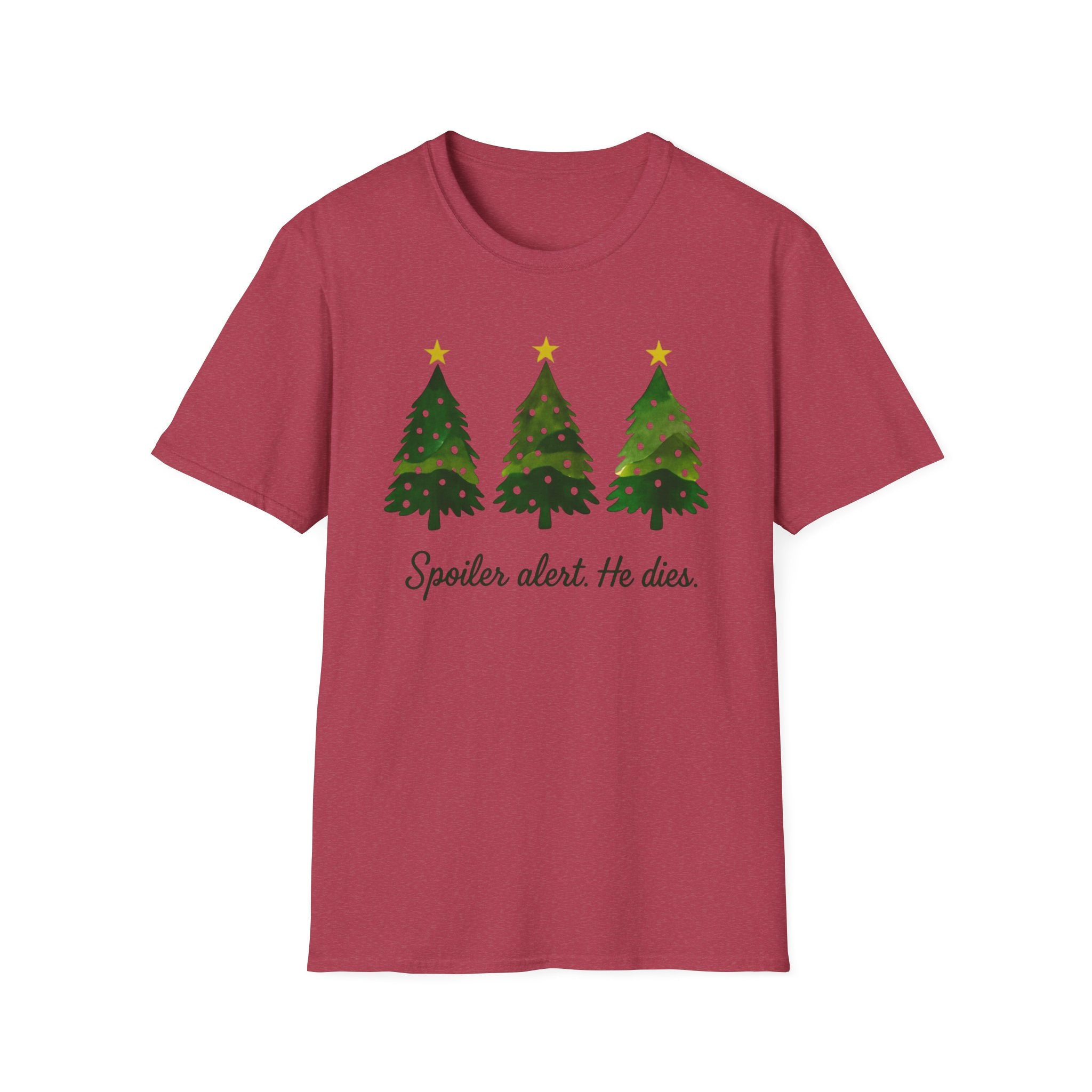 Spoiler Alert. He dies. Funny Jesus Christmas Tree T-Shirt