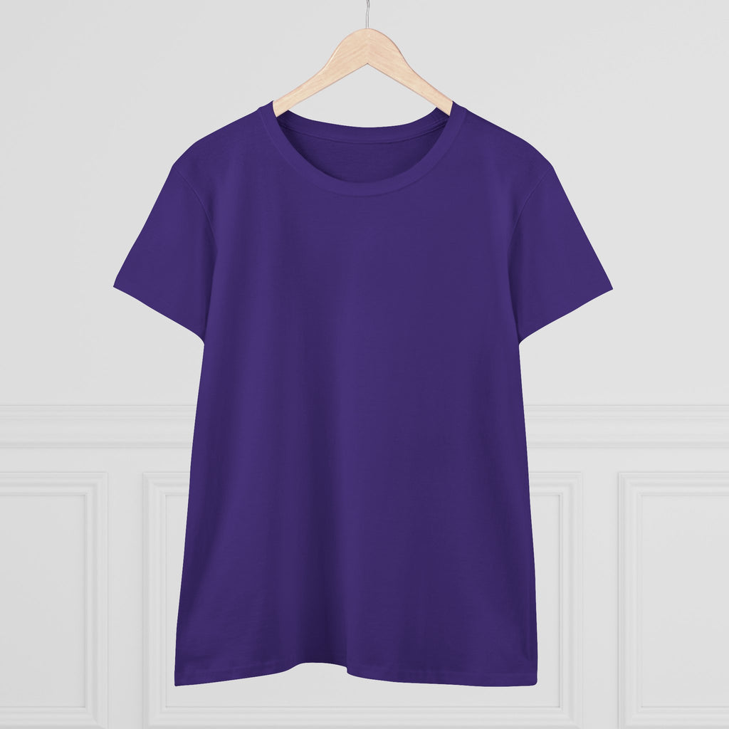 Artistic Goldfish Graphic Women's Midweight Cotton Tee koi On back of tee