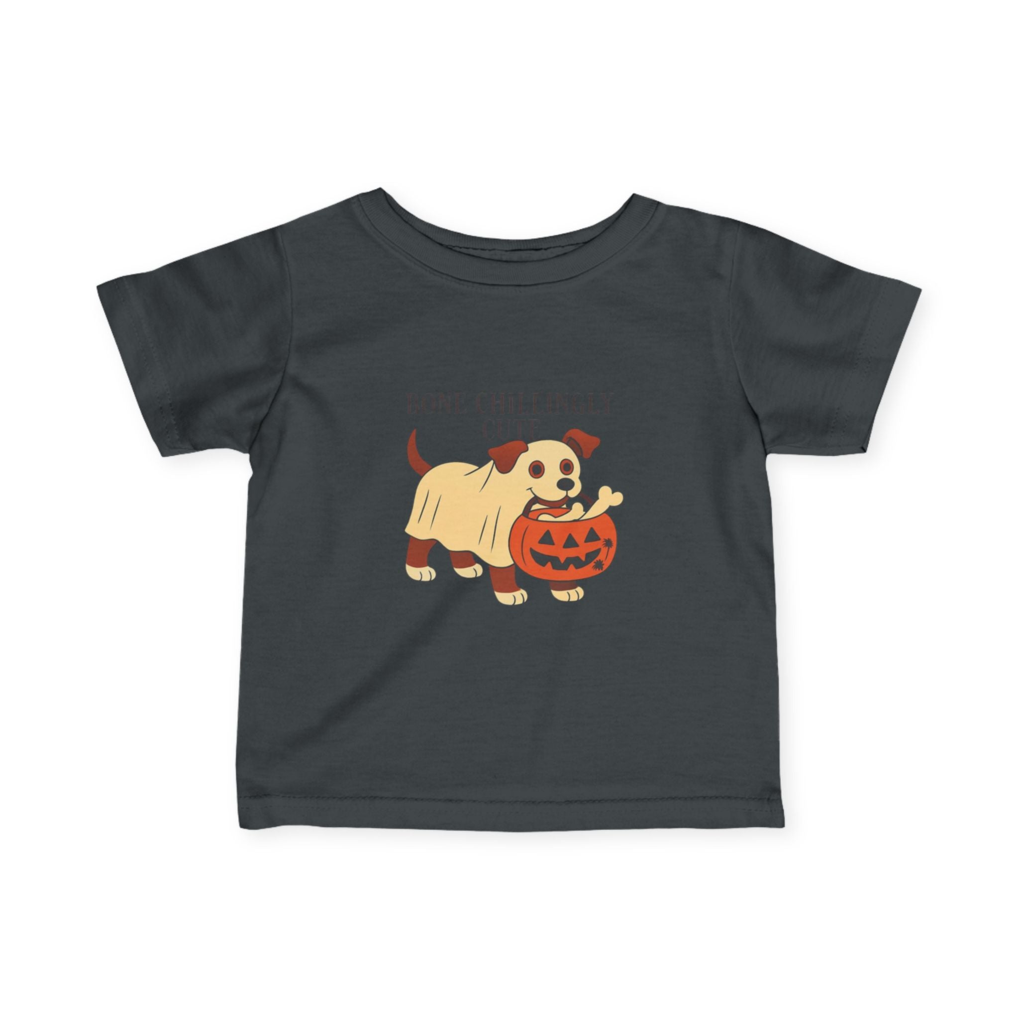 Halloween Dog Graphic Infant Tee, Cute Pumpkin Shirt, Baby Halloween Outfit, Funny Dog Tee, Toddler Fall Apparel
