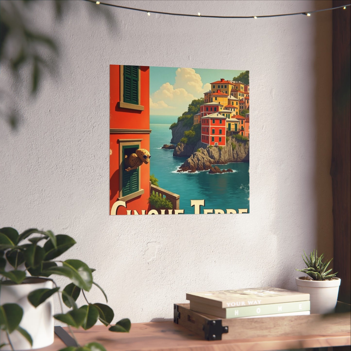 Poster: Cinque Terre Extraterrestrial Travel